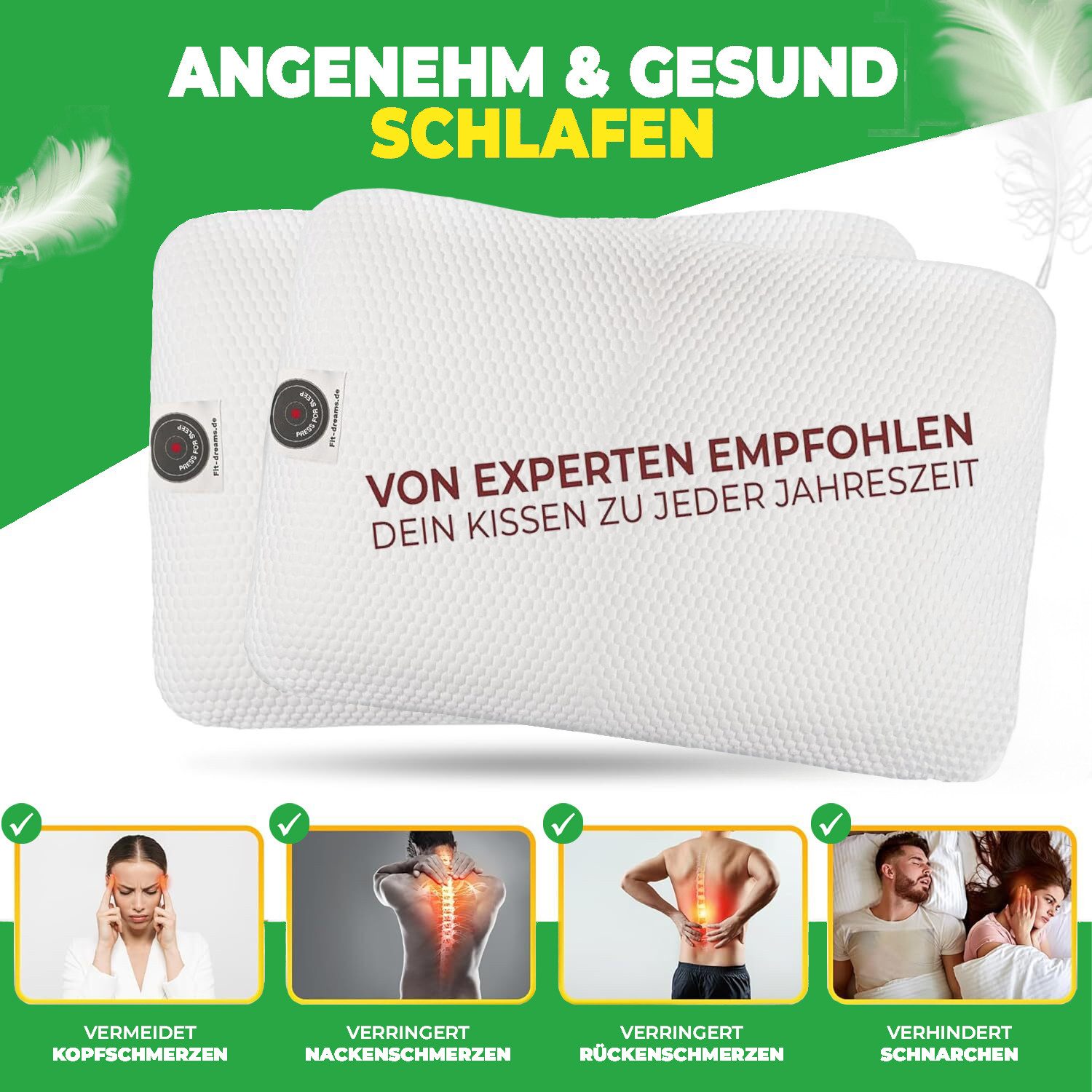 FIT DREAMS PRESS FOR SLEEP Nackenkissen [Made IN Germany] – Orthopädisches günstig online kaufen