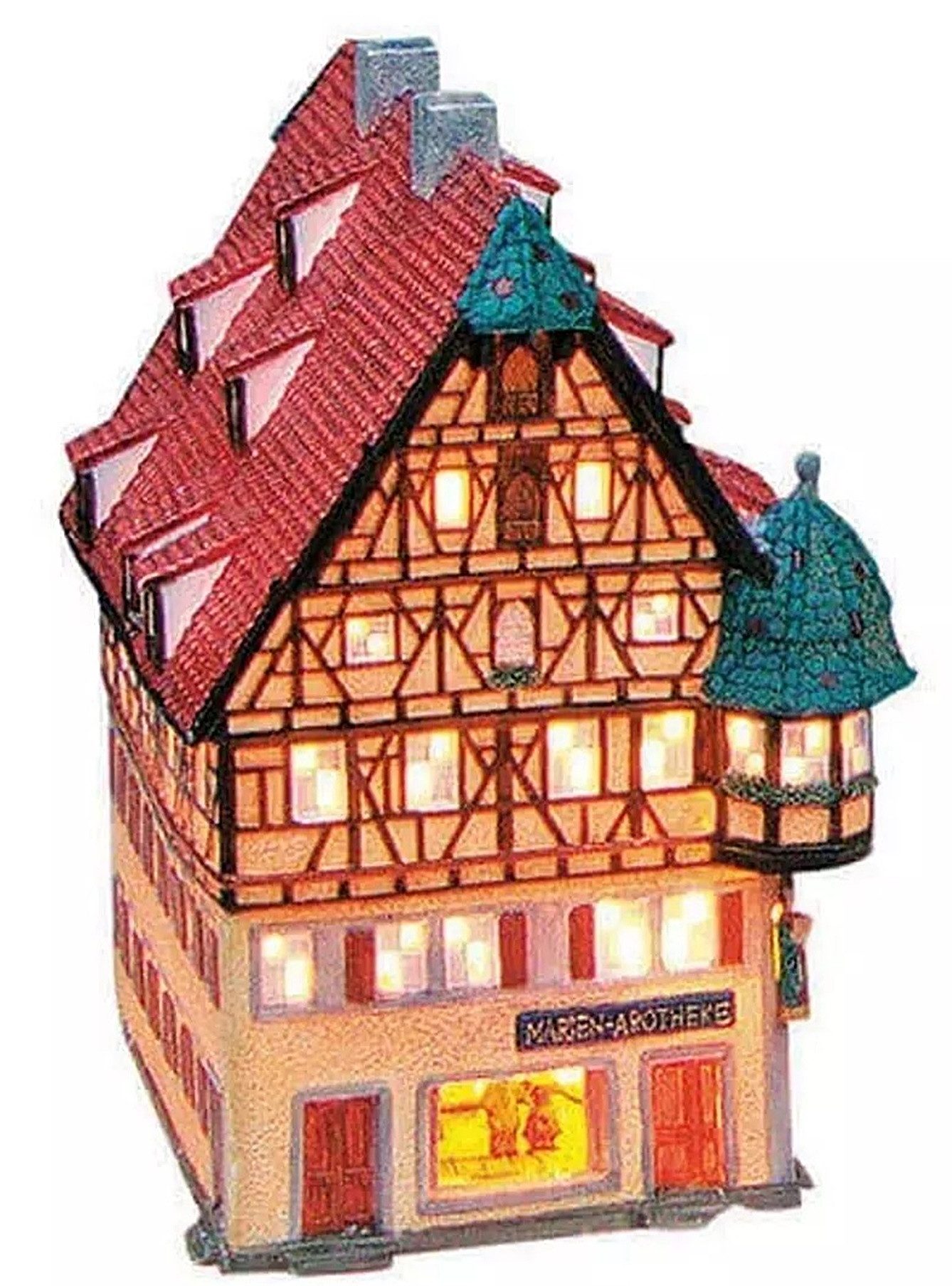 Wurm Dekoobjekt Windlicht Marien-Apotheke/Rothenburg Porzellan