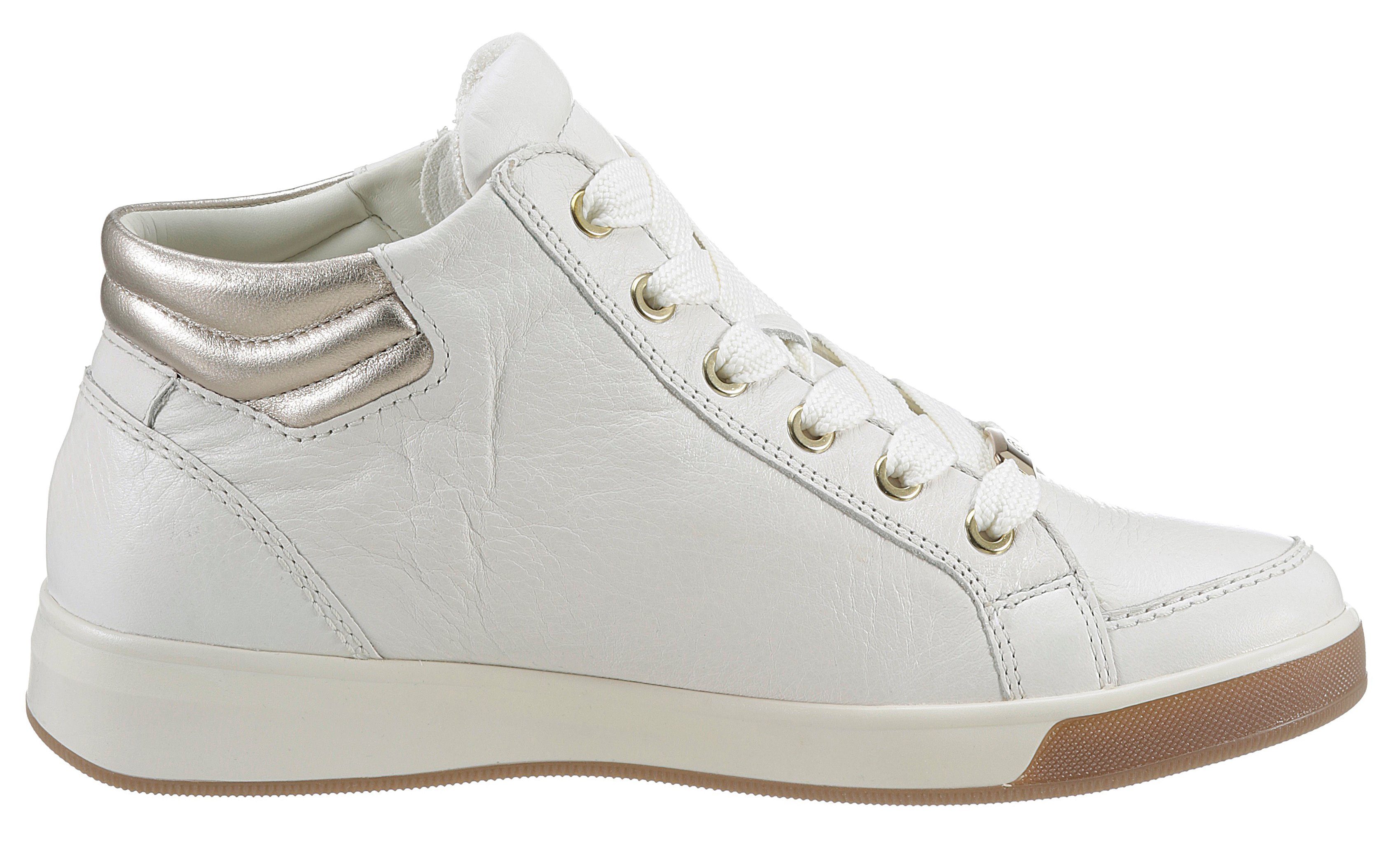 Ara ROM Sneaker mit gepolstertem 048238 Schaftrand offwhite