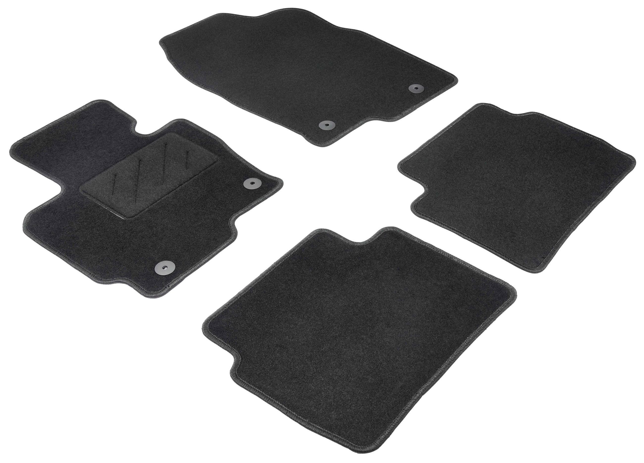 WALSER Auto-Fußmatten Autoteppich Passform Std (4 St), für MAZDA CX-5 (KE, GH) MAZDA CX-5 (KE, GH), YB 11/2011-02/2017, CX-5 11/2011-02/2017