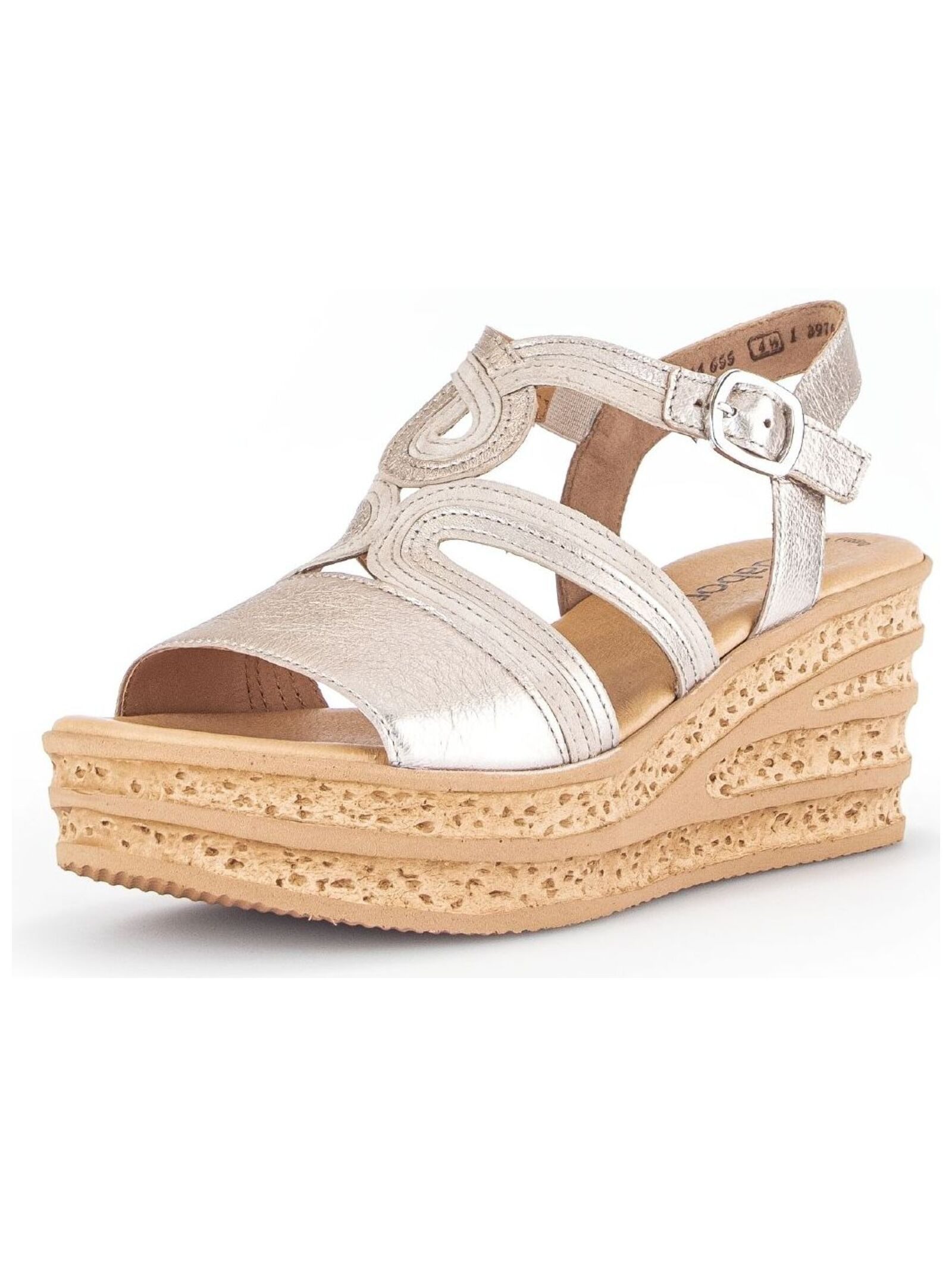 Gabor Sandalen Veloursleder Keilsandalette günstig online kaufen