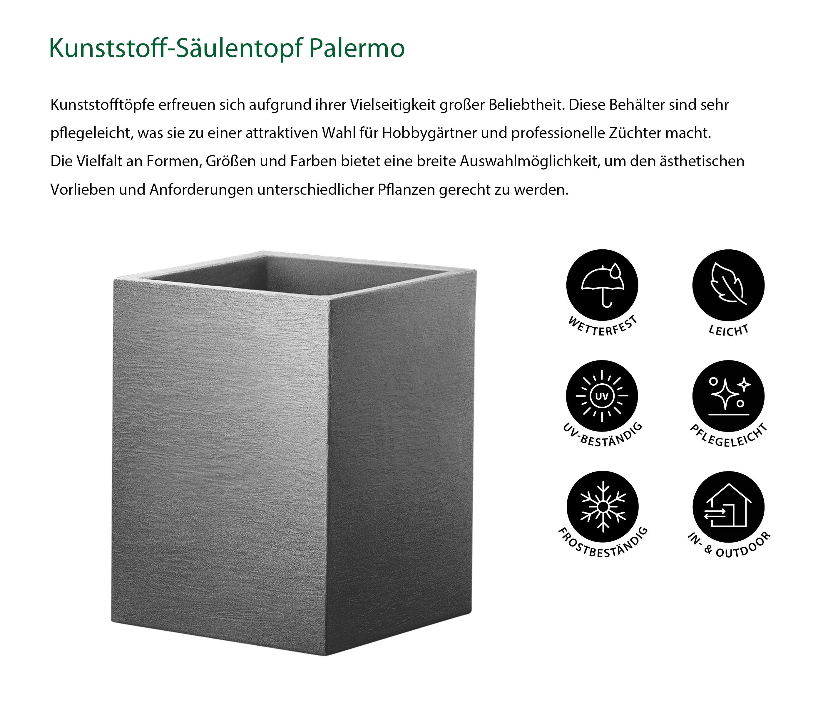 Dehner Blumentopf Pflanzsäule Palermo, eckig, versch. günstig online kaufen