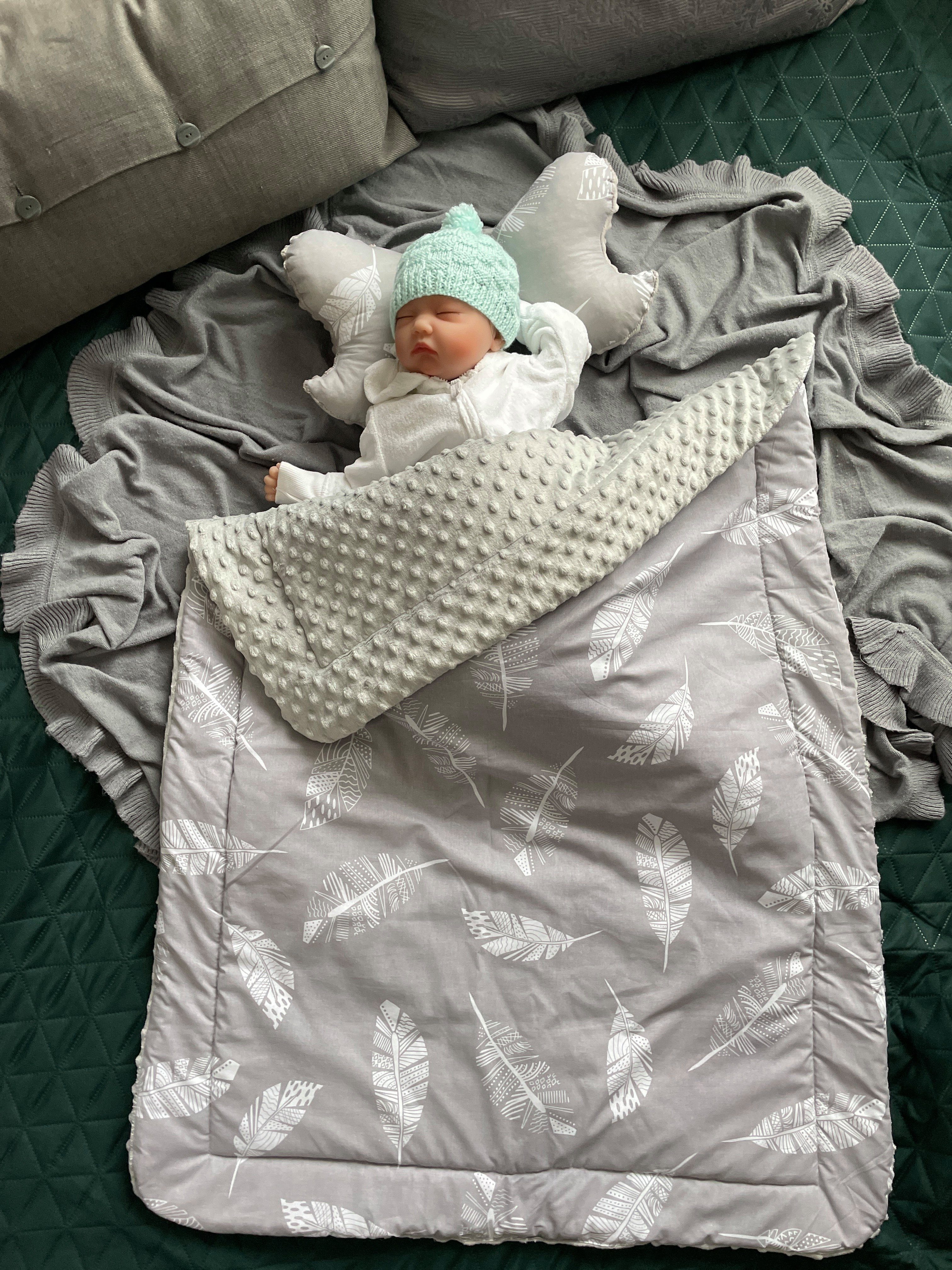 Babydecke Warm, Mittelwarm BAUMWOLLE/MINKY Babydecke 80x100 günstig online kaufen