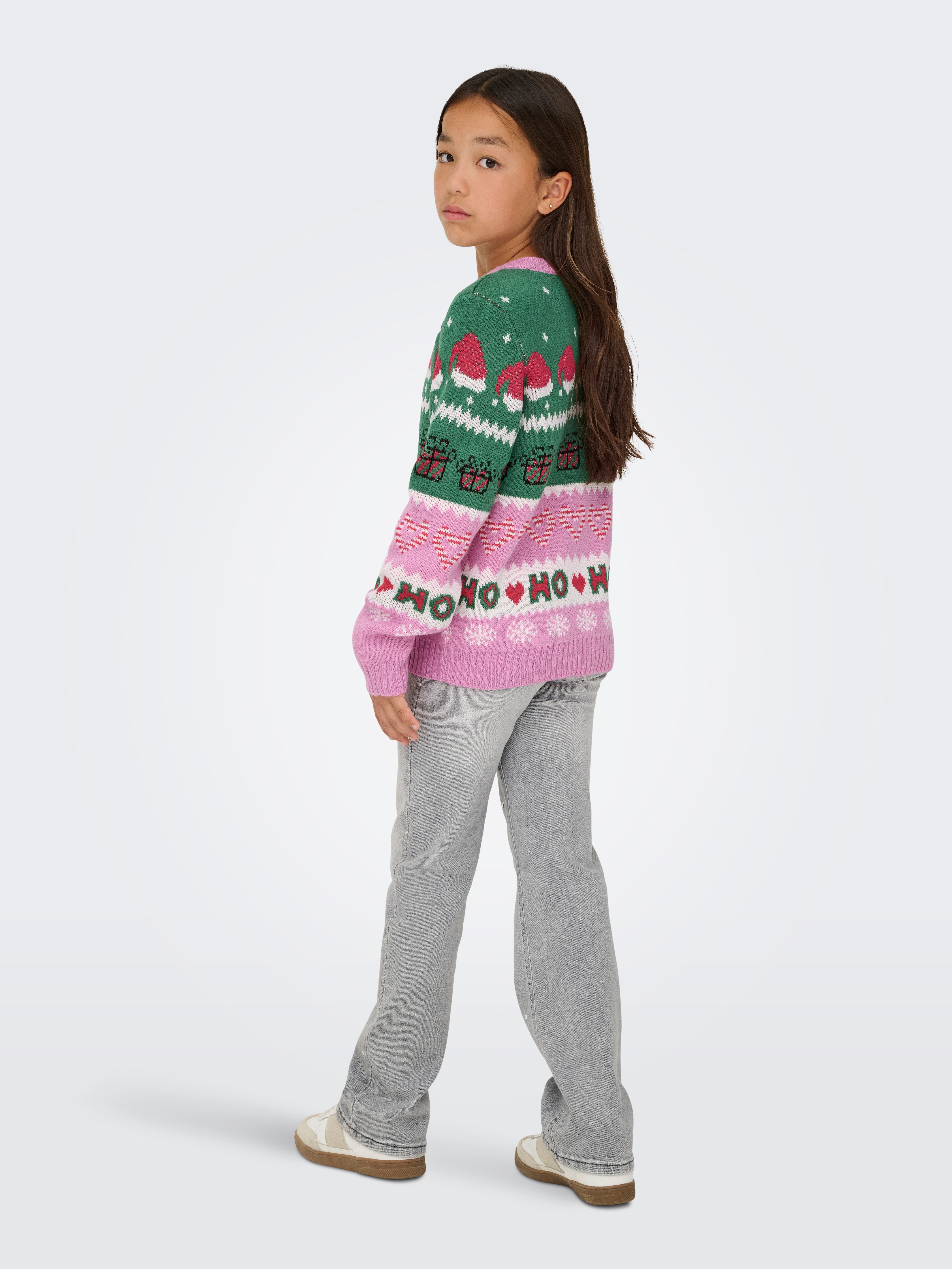KIDS ONLY Weihnachtspullover KOGHOHO XMAS LS PULLOVER KNT