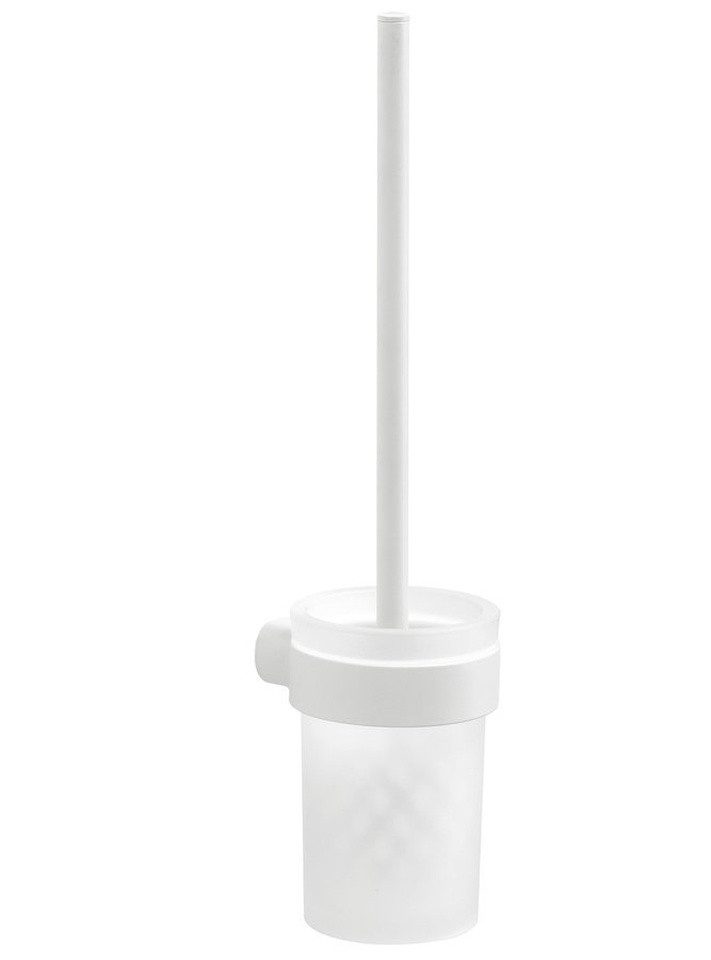 Gedy WC-Reinigungsbürste PIRENEI Hänge-WC-Bürste, Milchglas, Weiß matt, Gedy-PI330302