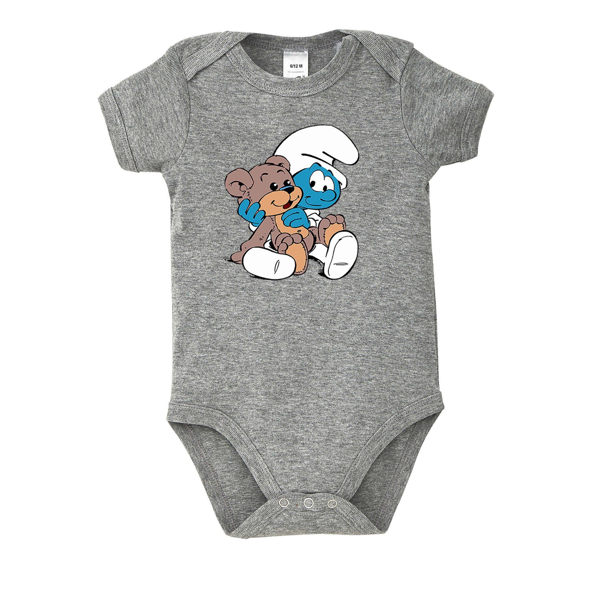 Strampler Kinder Baby Babyschlumpf Schlümpfe Serie Teddybär Teddy Bär Schlumpf