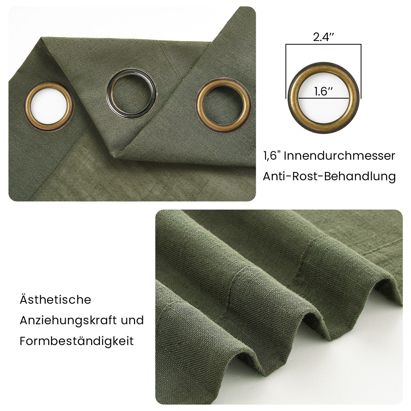 Topfinel Gardine Leinen Vorhänge Stores Gardinen günstig online kaufen