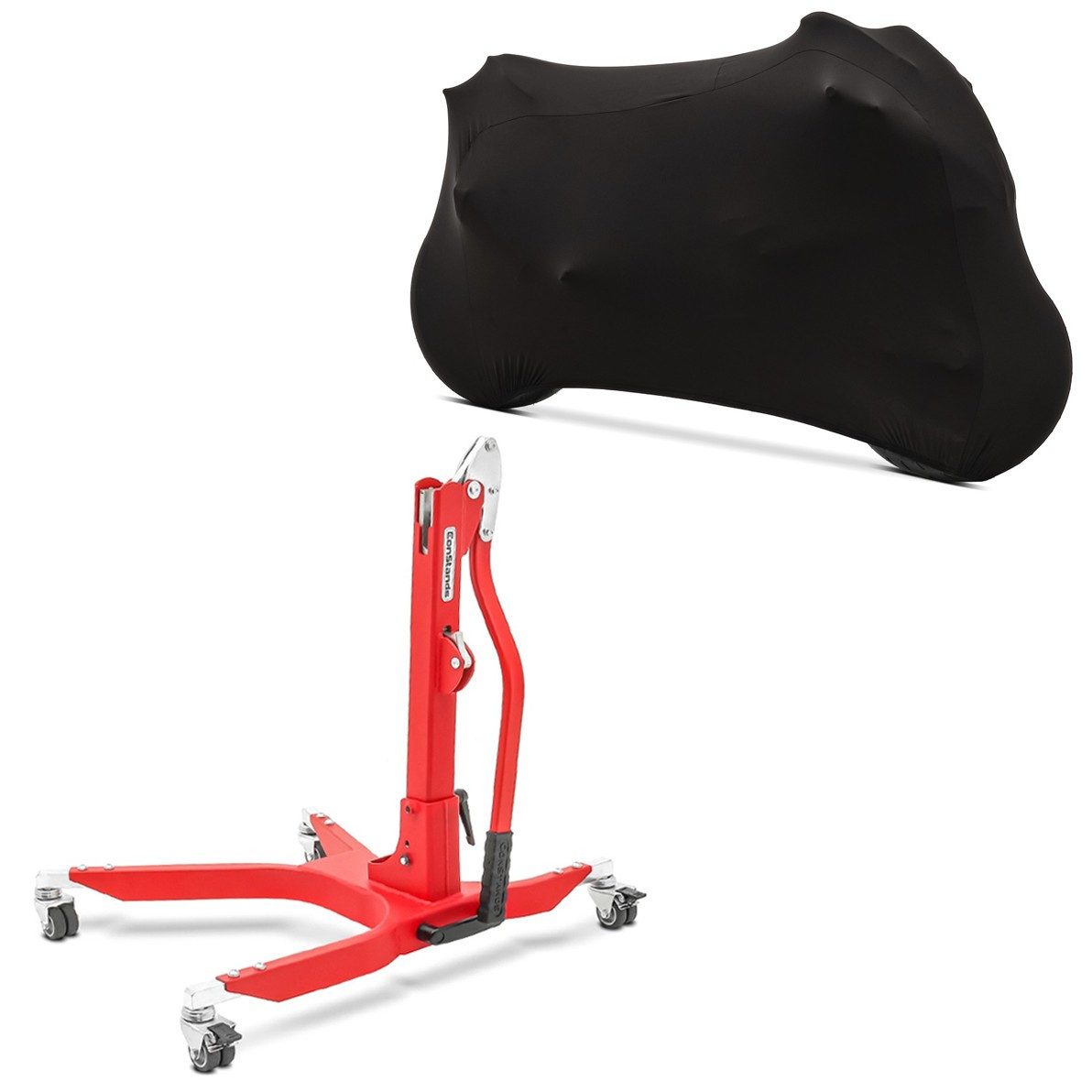 Motorradheber Set Zentralständer + Motorradabdeckung S3