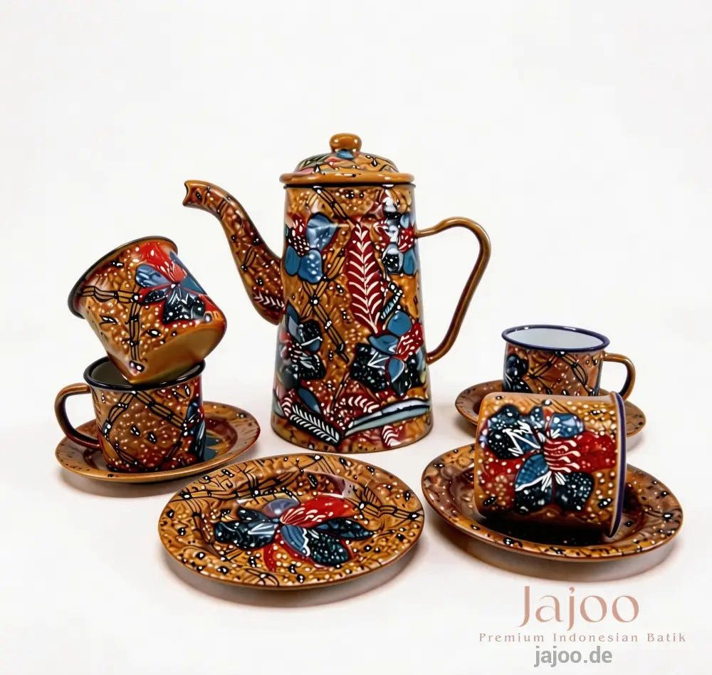 Generic Teeservice Harmony of Java — A Tea Set Painted by Hand