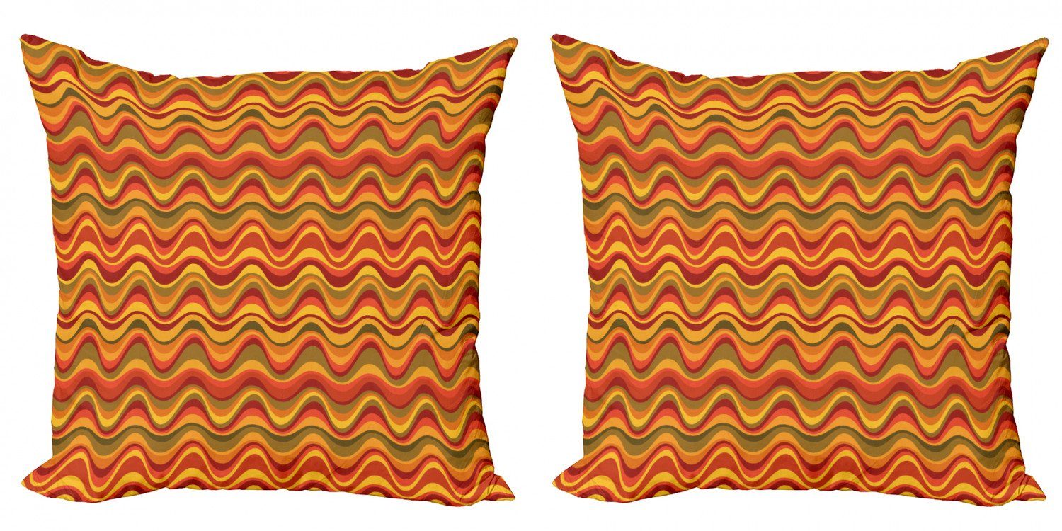 Kissenbezüge Modern Accent Doppelseitiger Muster (2 Geometrisch Wüstendüne Stück), Abakuhaus Digitaldruck
