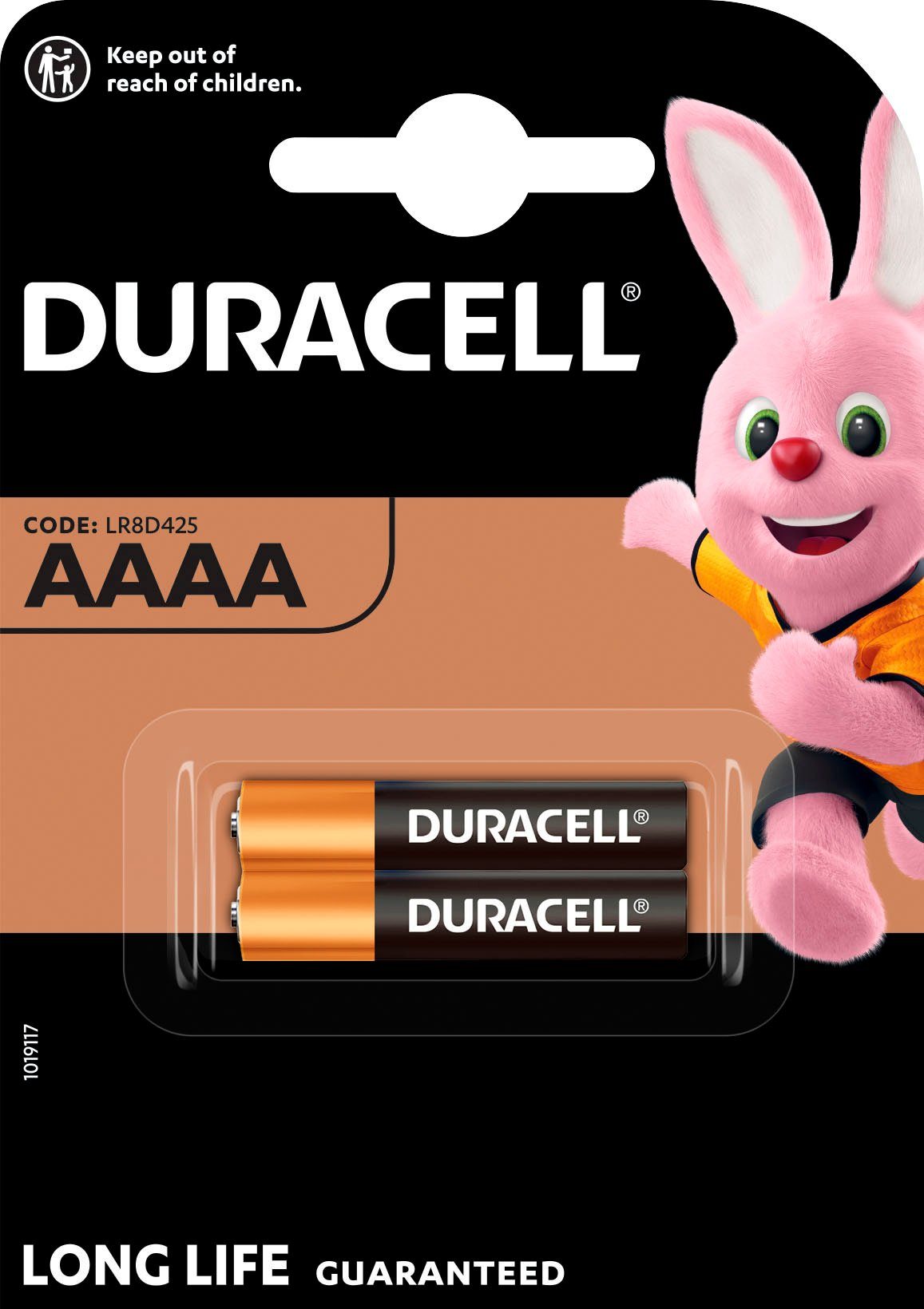 Alkaline 1,5 (2 V 2er LR8D425 St) Duracell Pack Batterie, Spezial AAAA,