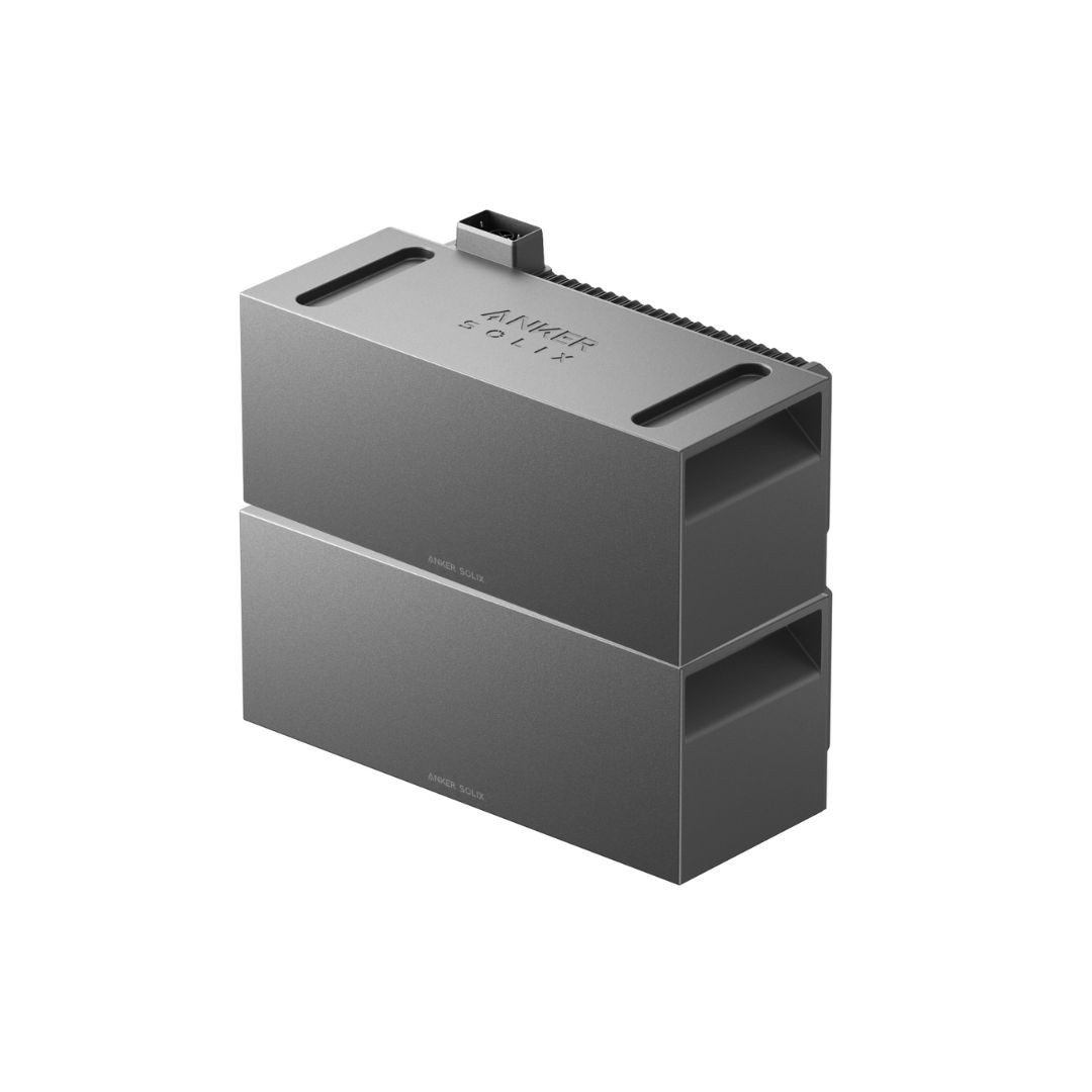 Anker Balkonkraftwerk Set 2 Stück BP1600 (3,2 kWh) für zusätzliche 1800 Watt Ladeleistung, (2-St., Schutzklasse IP65 und Frostbeständigkeit bis -20 Grad), Versandkostenfreie Lieferung