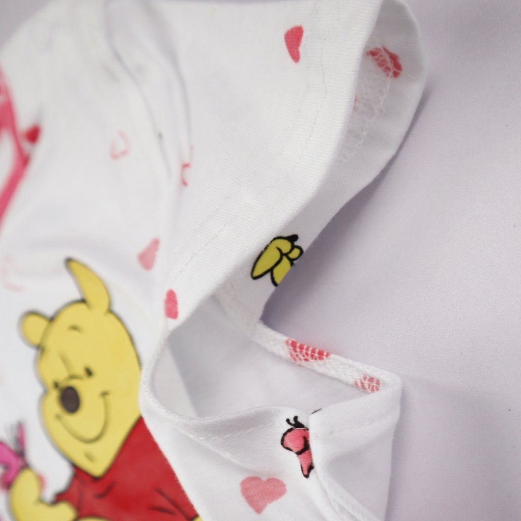Disney Baby plus 86, Winnie Baumwolle T-Shirt 100% Rosa Ferkel Shorts und 62 Pooh Puuh Winnie bis Print-Shirt Gr.