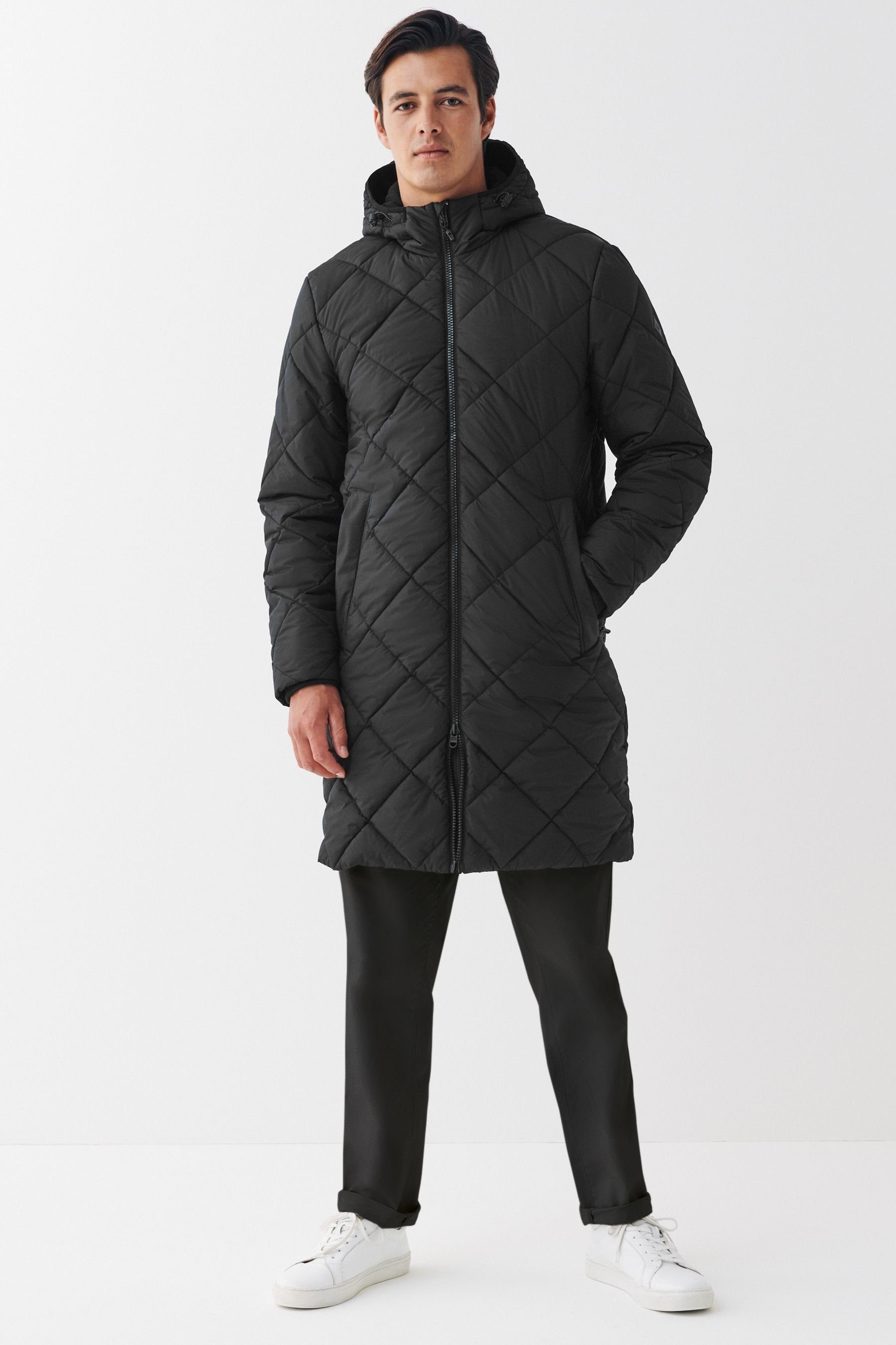 Next Winterjacke Wasserabweisende Pufferjacke mit Rautensteppung (1-St)