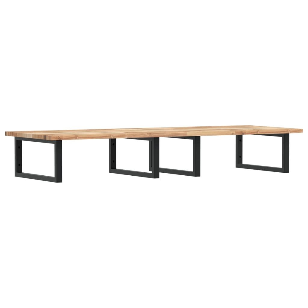 vidaXL Badezimmerspiegelschrank Waschbeckenregal Wandmontage Stahl und nholz (1-St)