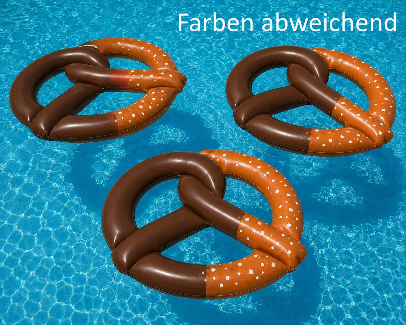 ULTRAKIDZ Schwimmtier XL Riesen BREZEL Bayrisch Inflatable Gummitier Aufblasbar Baden Pool, Oktoberfest Accessoir Brezen Deko