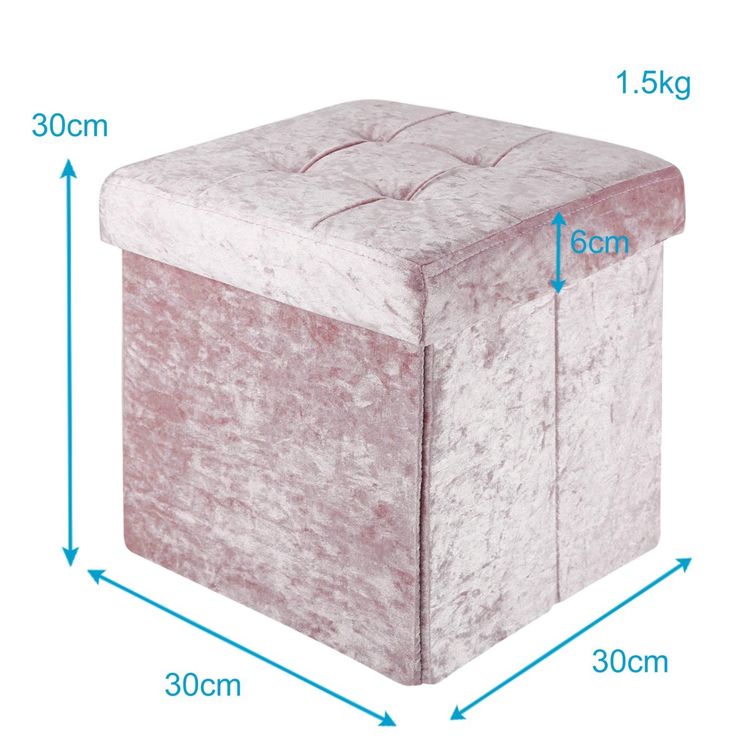 Intirilife Sitzhocker (Sitzwürfel mit Stauraum 30x30x30 günstig online kaufen