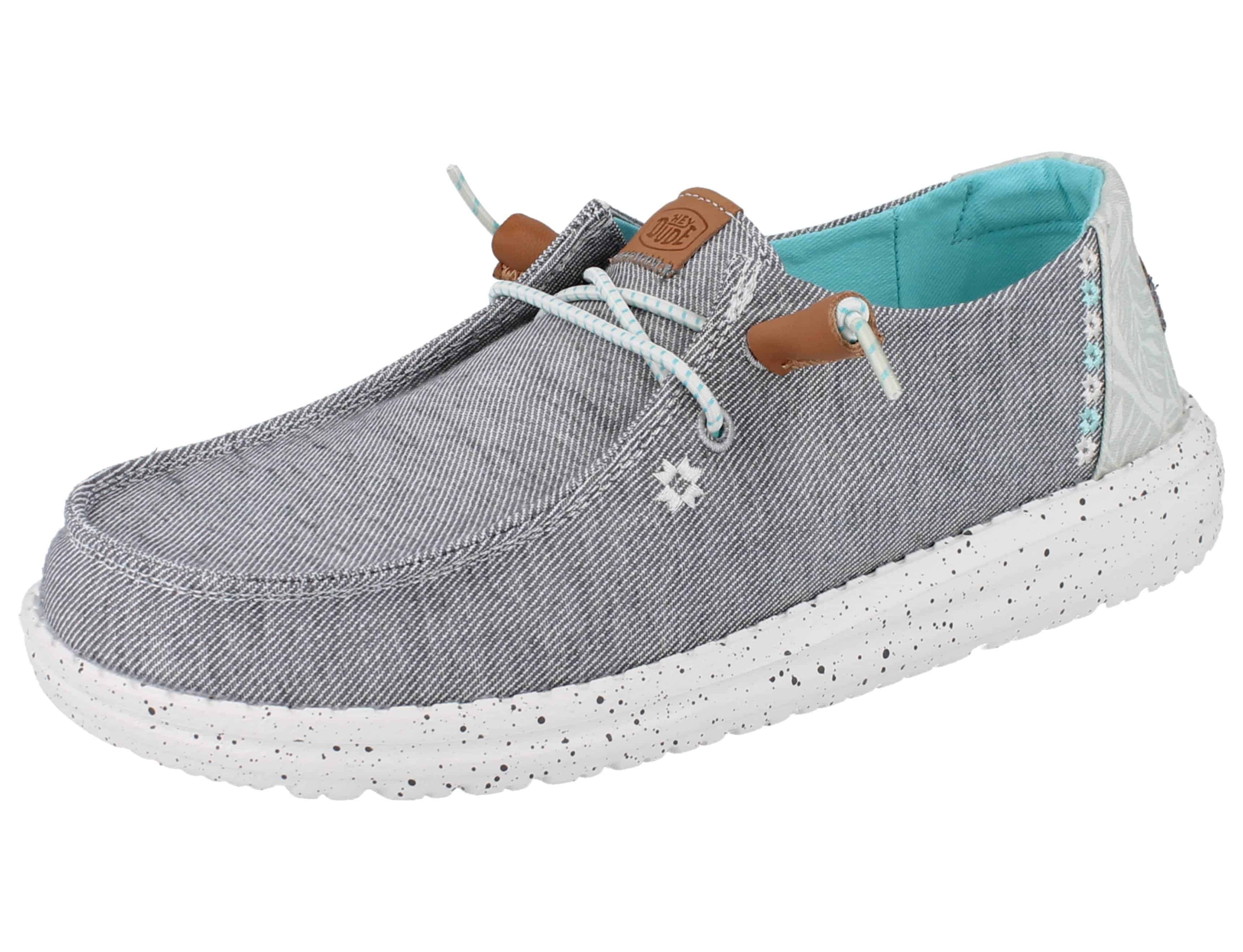 Hey Dude HEY DUDE Wendy Heathered Damen Schlupfsneaker grey Textil - Größe: Slipper