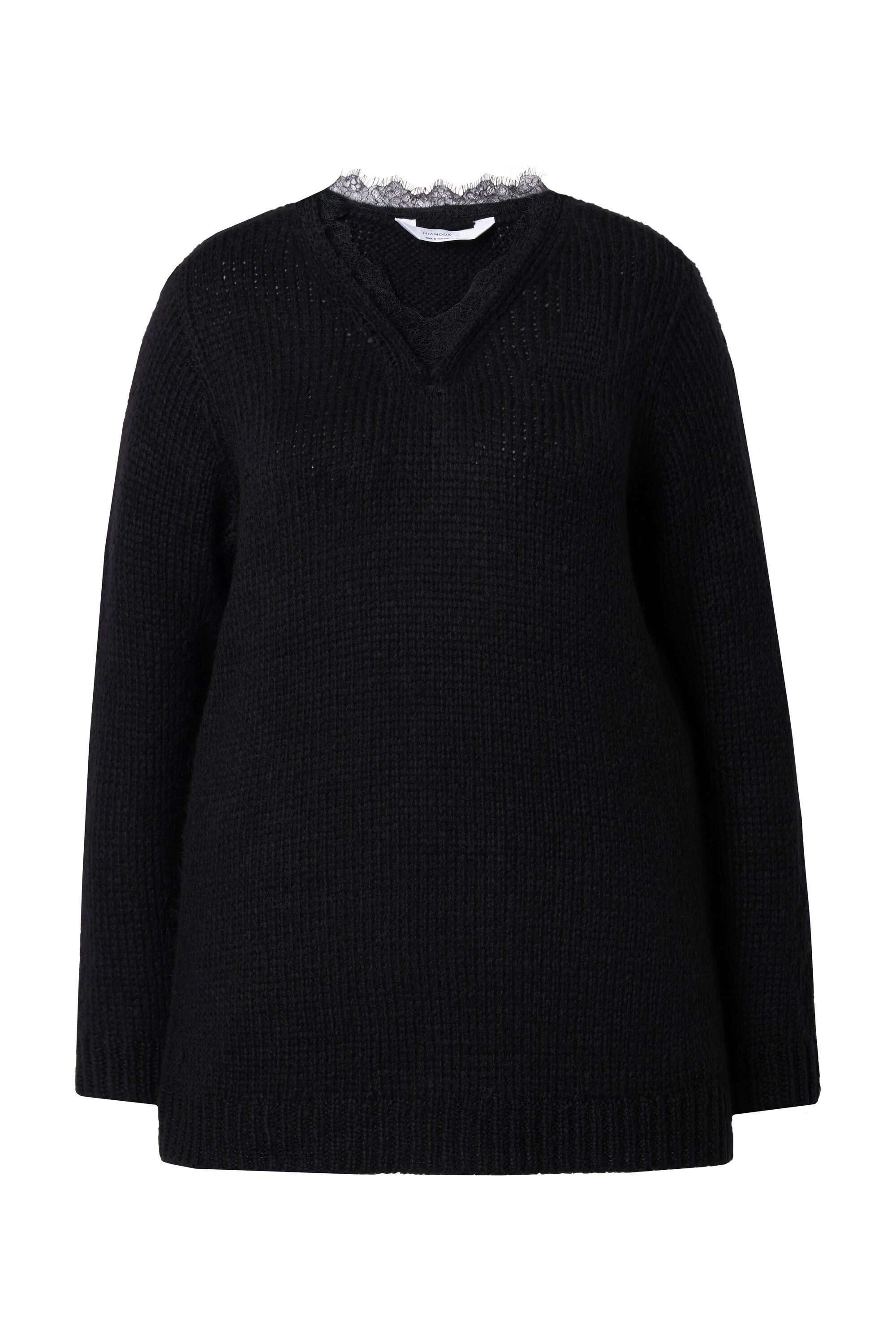 MIAMODA Strickpullover Pullover Classic Fit Grobstrick günstig online kaufen