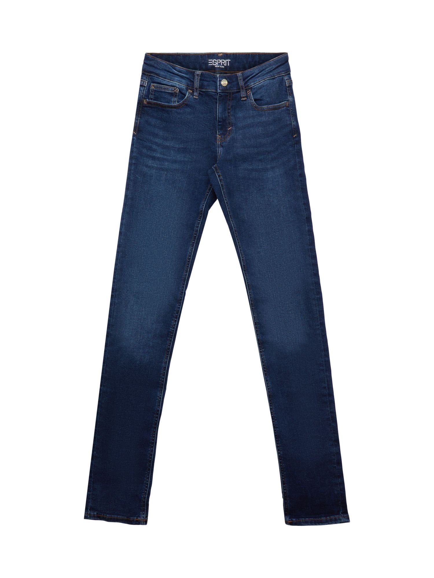 Esprit Slim-fit-Jeans Slim Fit Stretchjeans BLUE LIGHT WASHED