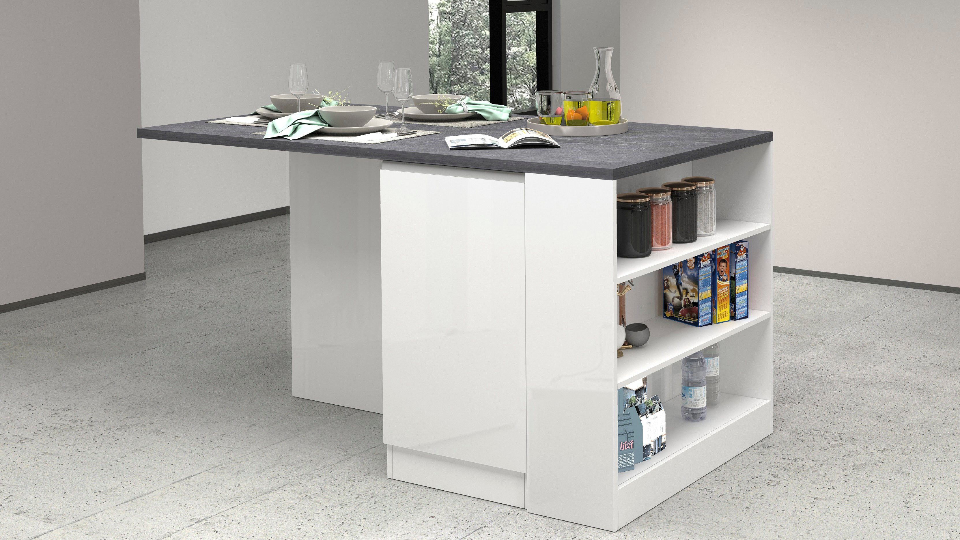 KOCHSTATION Kücheninsel KS-Sole, Breite 160 cm, günstig online kaufen