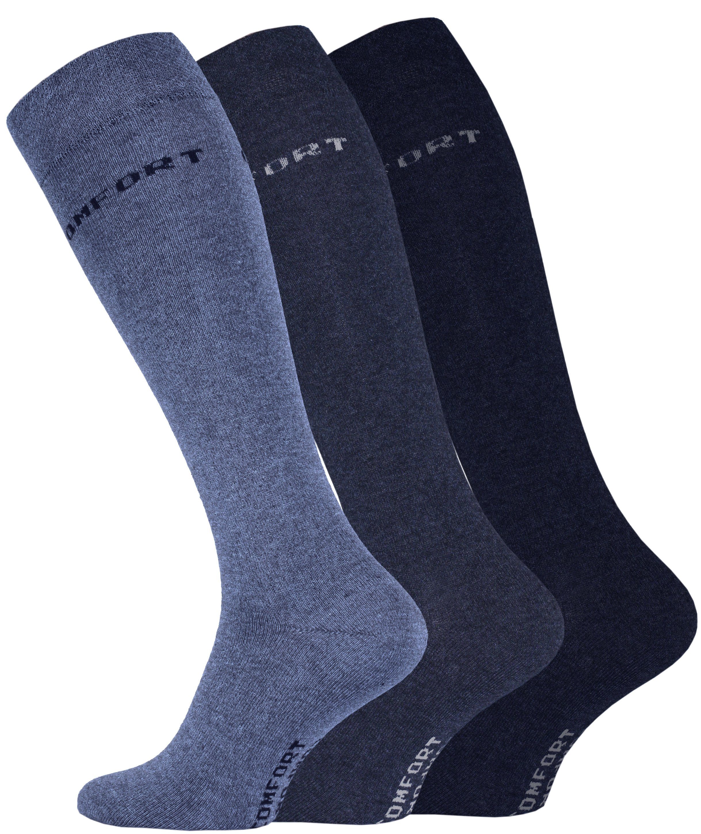 Cotton Prime® Kniestrümpfe (3-Paar) in angenehmer Baumwollqualität