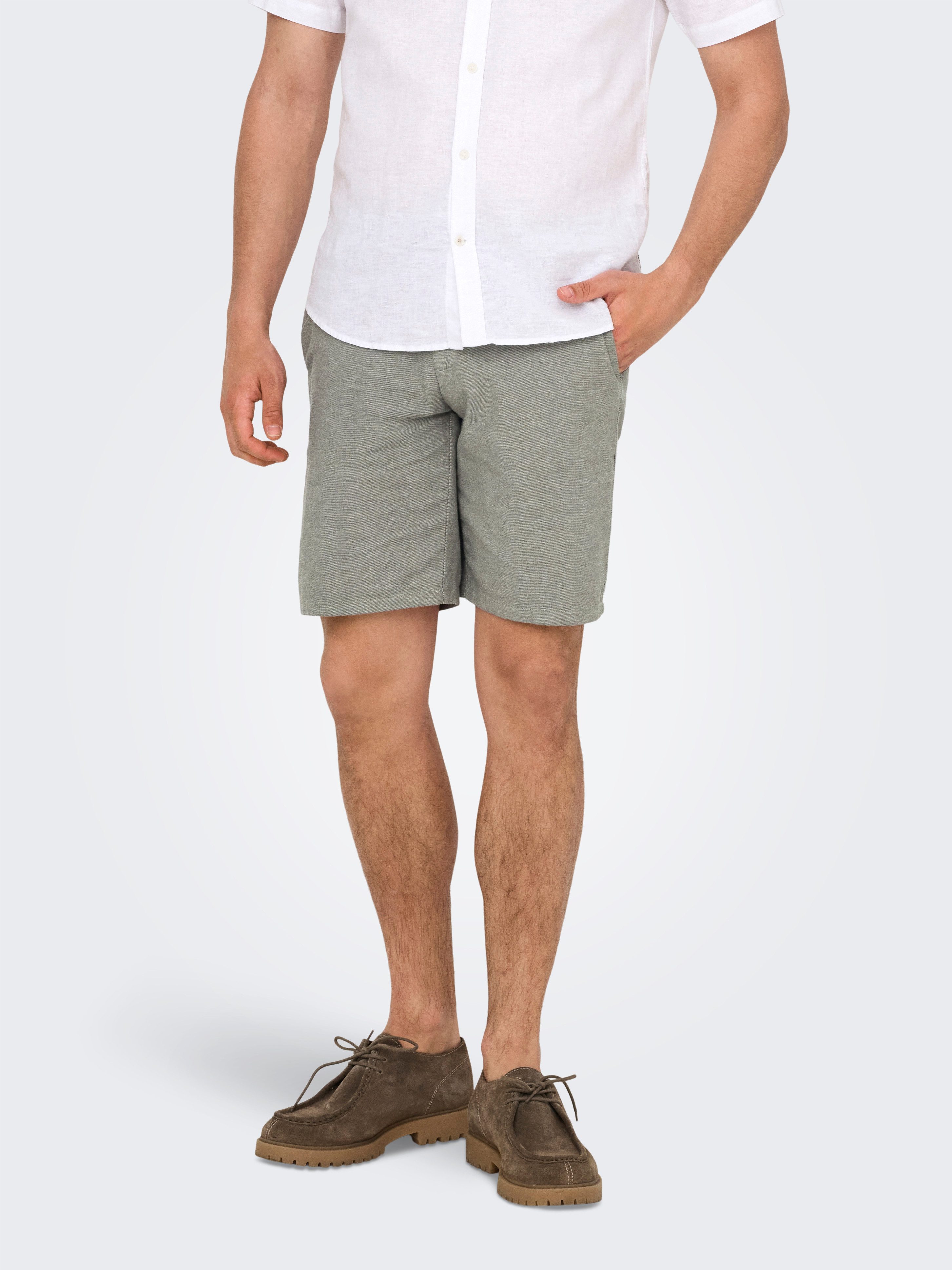 ONLY & SONS Chinoshorts ONSMARK 0011 COTTON LINEN SHORTS NOOS