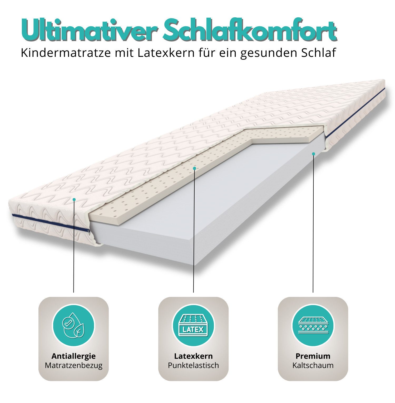 Latexmatratze COZY PLUS, Alavya Home®, 10 günstig online kaufen
