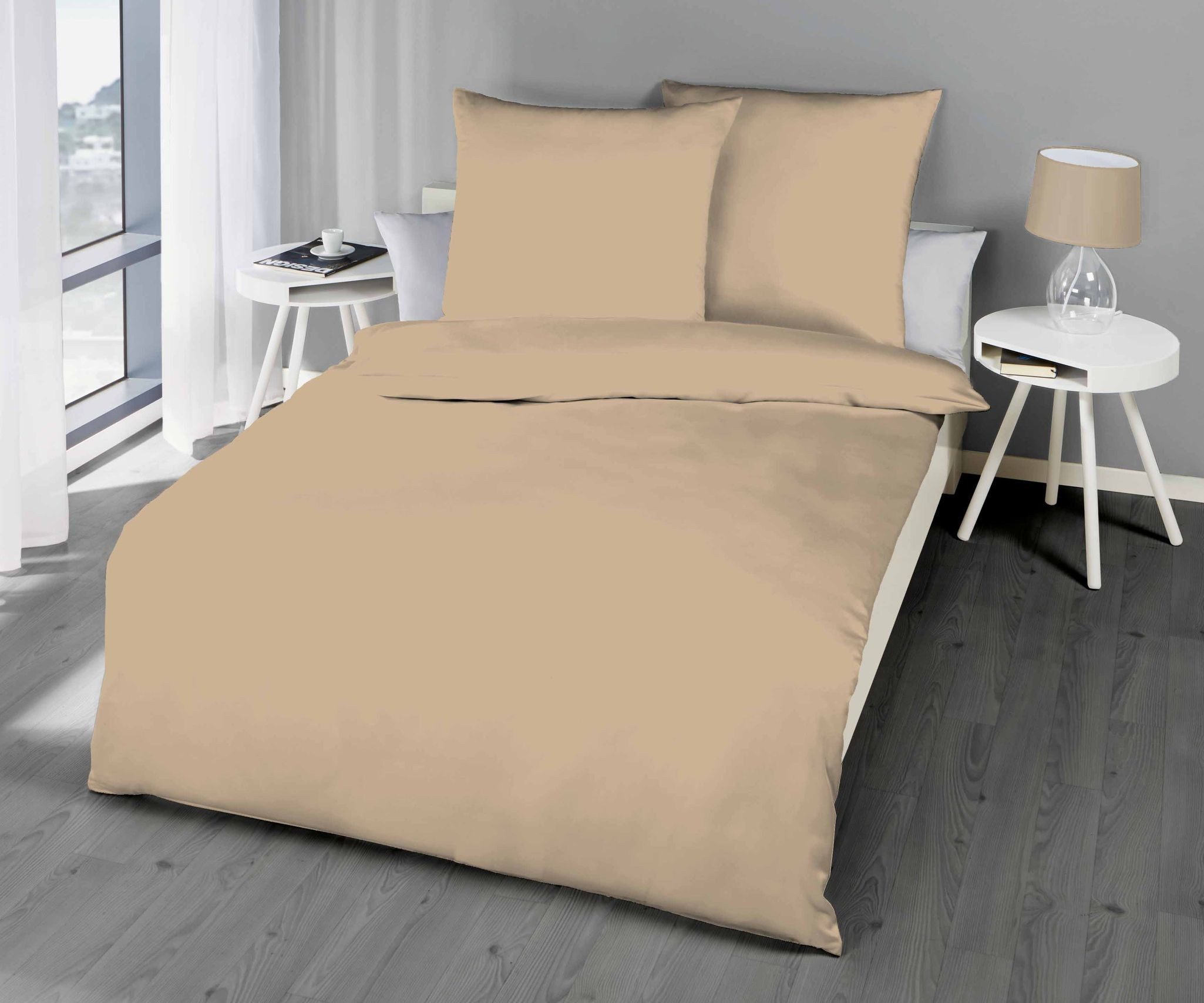 Kaeppel Bettwäsche Kaeppel Biber Bettwäsche Uni 135x200 / 155x220 cm verschiedene Farben, Biber, 2 teilig, Moderne, warme Biberbettwäsche für kalte Tage
