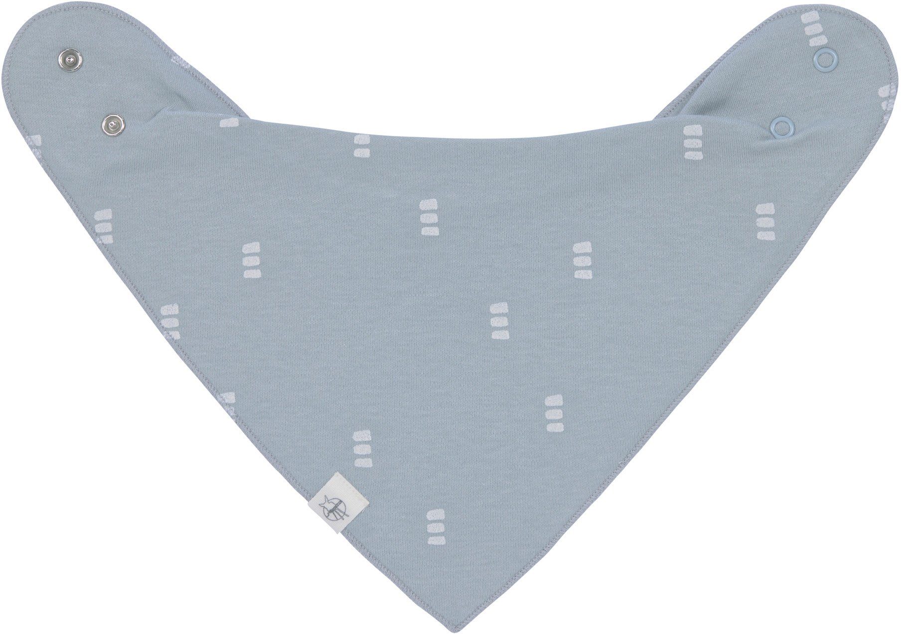 Babys; blue/milk, LÄSSIG Bio-Baumwolle (2-St), für Bandana, enthält Interlock Dreieckstuch