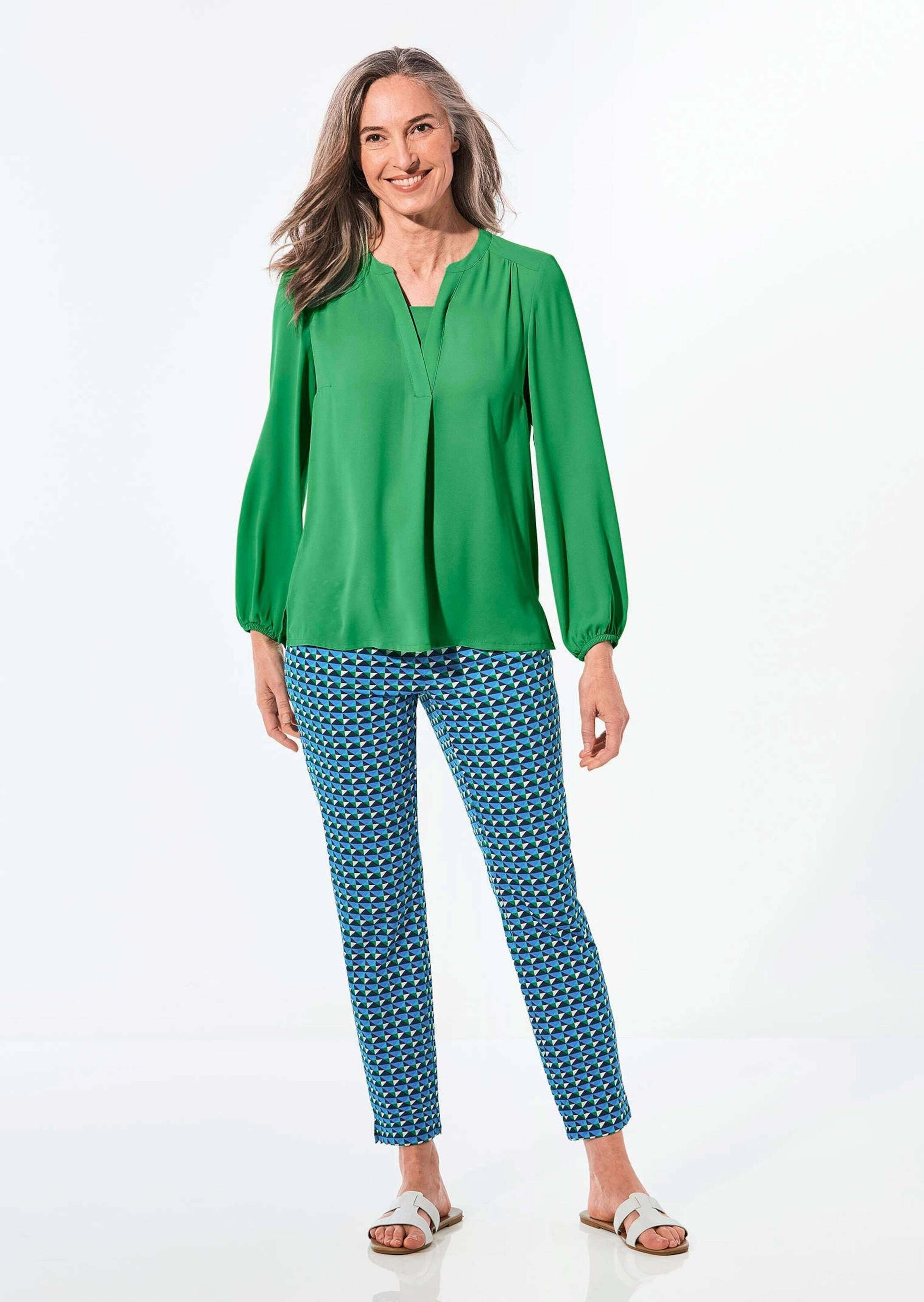 GOLDNER Tunika Bluse mit Tunika Ausschnitt günstig online kaufen