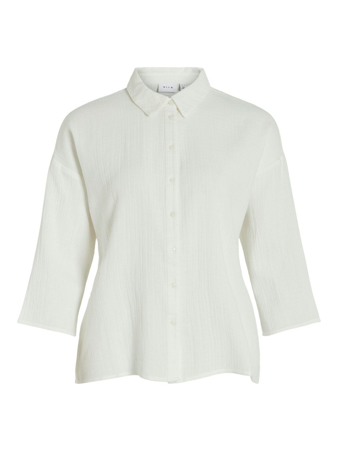 Blusenshirt Lockere Crepe Design mit weiten Ärmeln für Damen