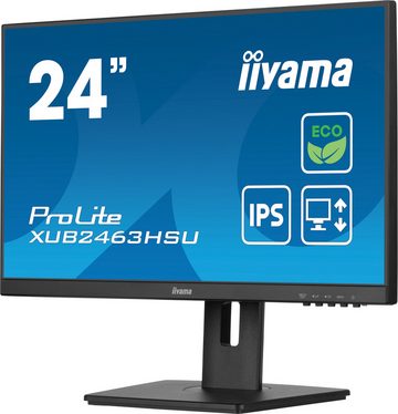 Iiyama XUB2463HSU-B1 LED-Monitor (60,5 cm/24 ", 1920 x 1080 px, Full HD, 3 ms Reaktionszeit, 100 Hz, IPS)