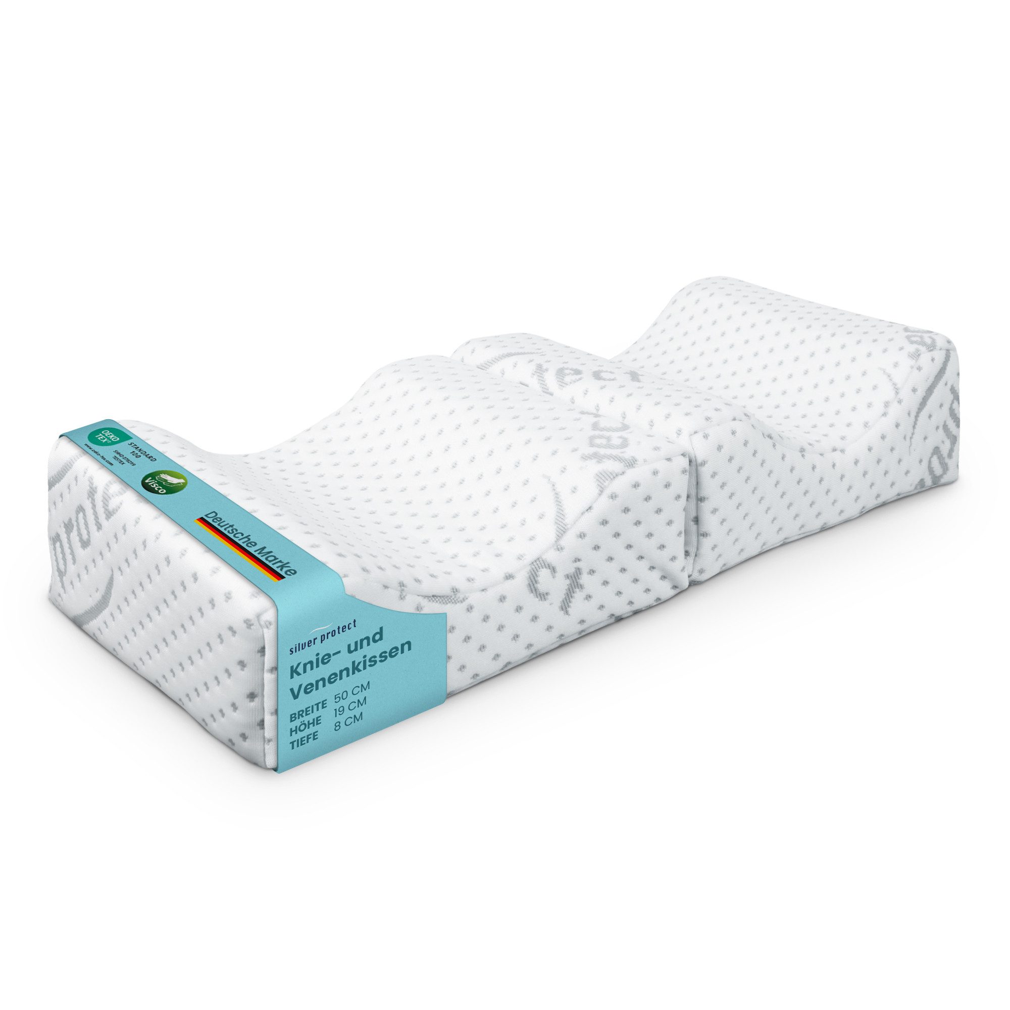 Bestlivings Visko-Kissen mit "Silver-Protect" Bezug (antibakteriell & geruchshemmend), Füllung: Polyurethan, Bezug: Polyester, Seitenschläfer, Bauchschläfer, Rü – Bild 2 von 5