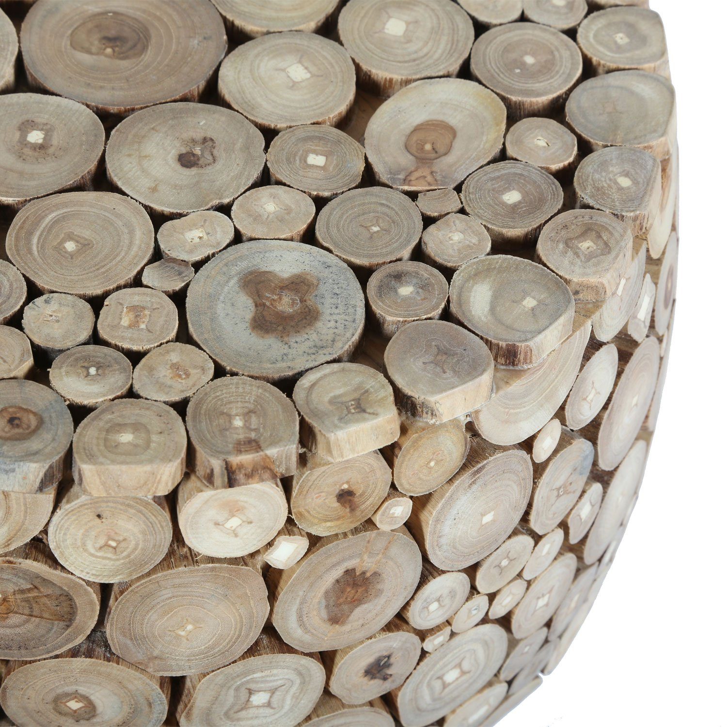 Casa Moro Hocker Beistelltisch Holz Hocker Nachttisch mit Ästen & Zweigen (Designer Sitzhocker Holzhocker rund, Mosaik Sitzhocker), Kunsthandwerk, Jedes Stück ein Unikat