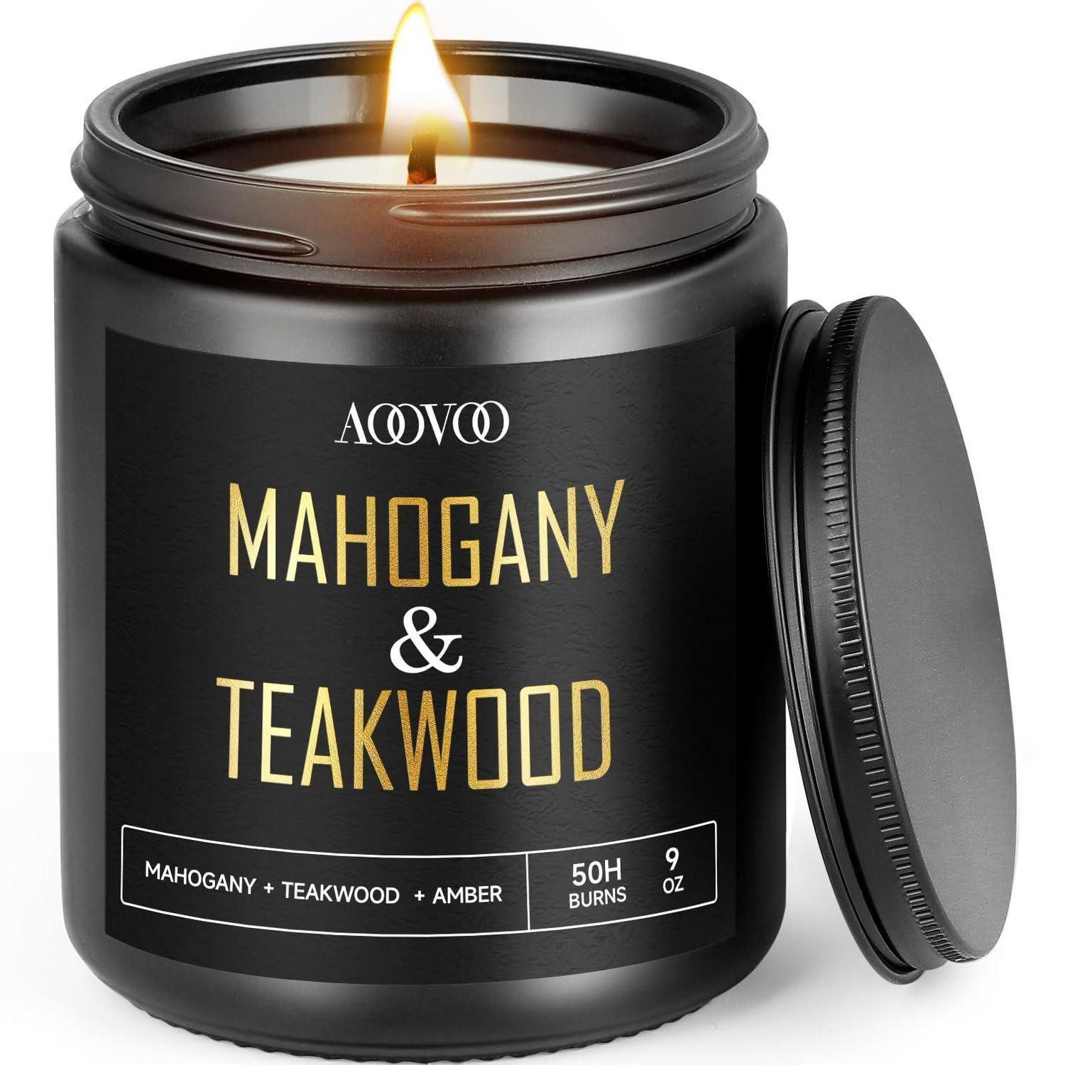 LuxusKollektion Duftkerze Duftkerze Mahagoni & Teakholz