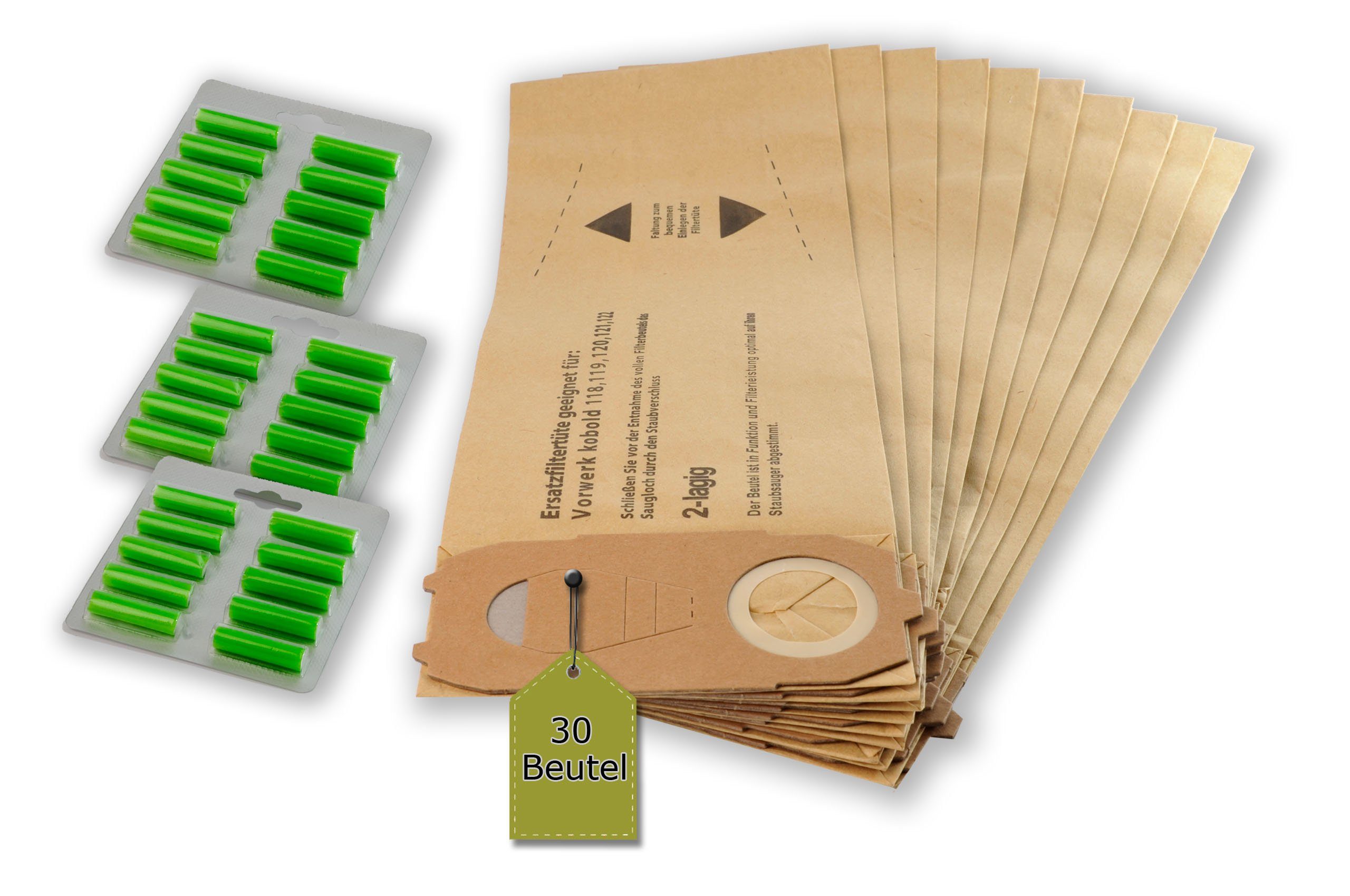 Staubsaugerbeutel passend für Vorwerk Kobold VK 118, 119, 120, 121, 122