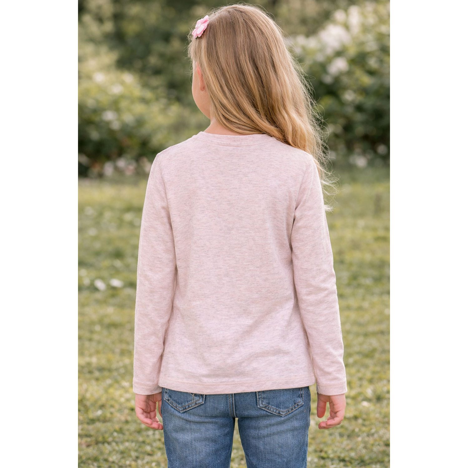 BONDI T-Shirt BONDI Mädchen Langarmshirt 'Alpen Queen' 26101, P – Bild 4 von 5
