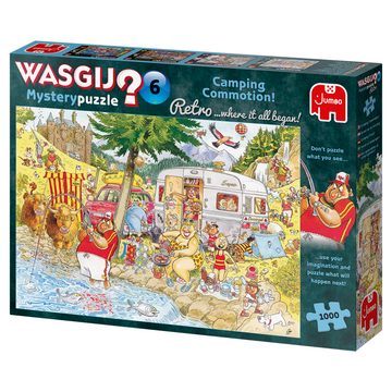 Jumbo Spiele Puzzle Wasgij Mystery Retro 6 Camping Chaos, 1000 Puzzleteile