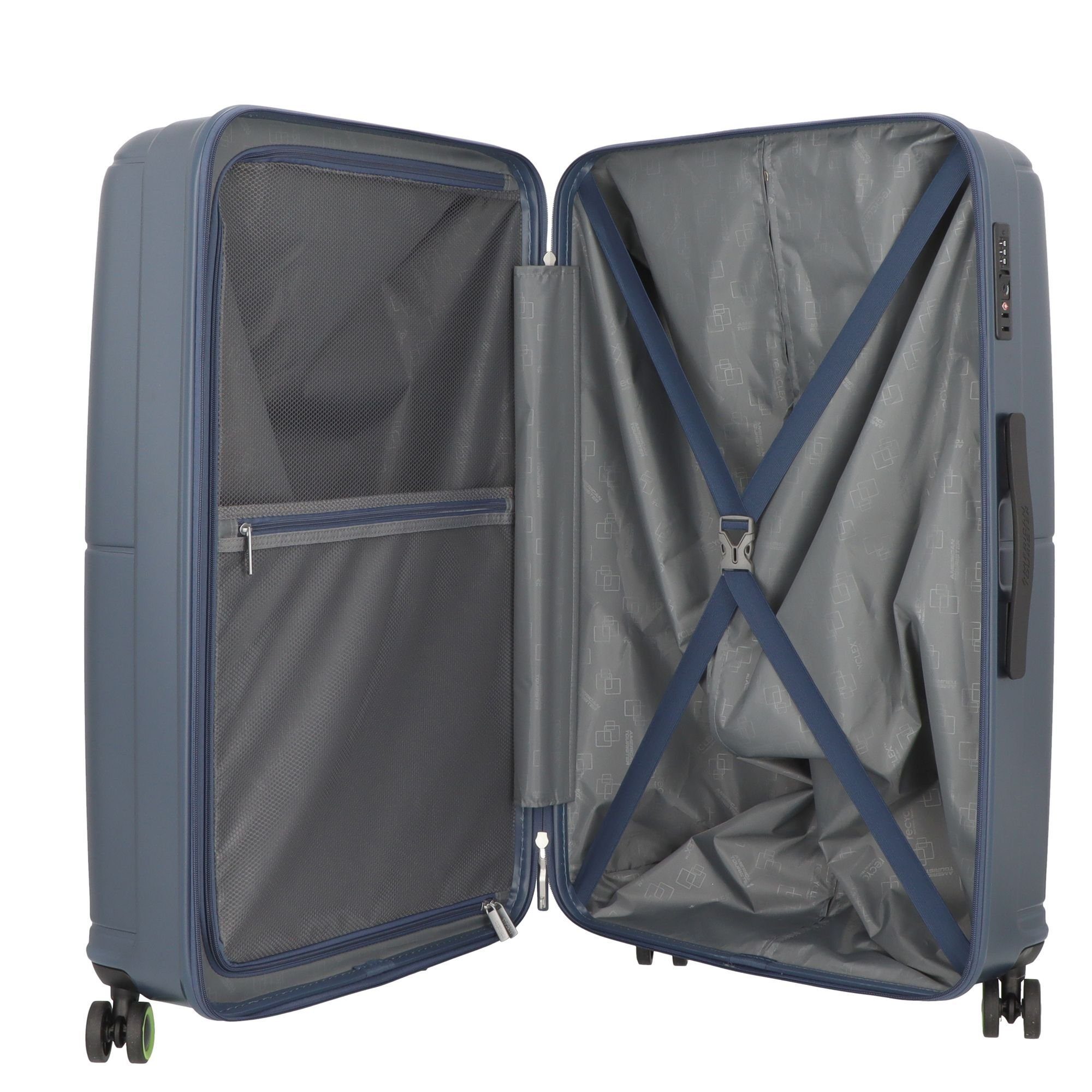 American Hartschalen-Trolley blue ABS Geopop, 4 moon Tourister® Rollen,