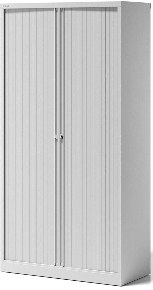 Bisley Aktenschrank Rollladenschrank Essentials 4 Fachböden 5 Ordnerhöhen verkehrsweiß