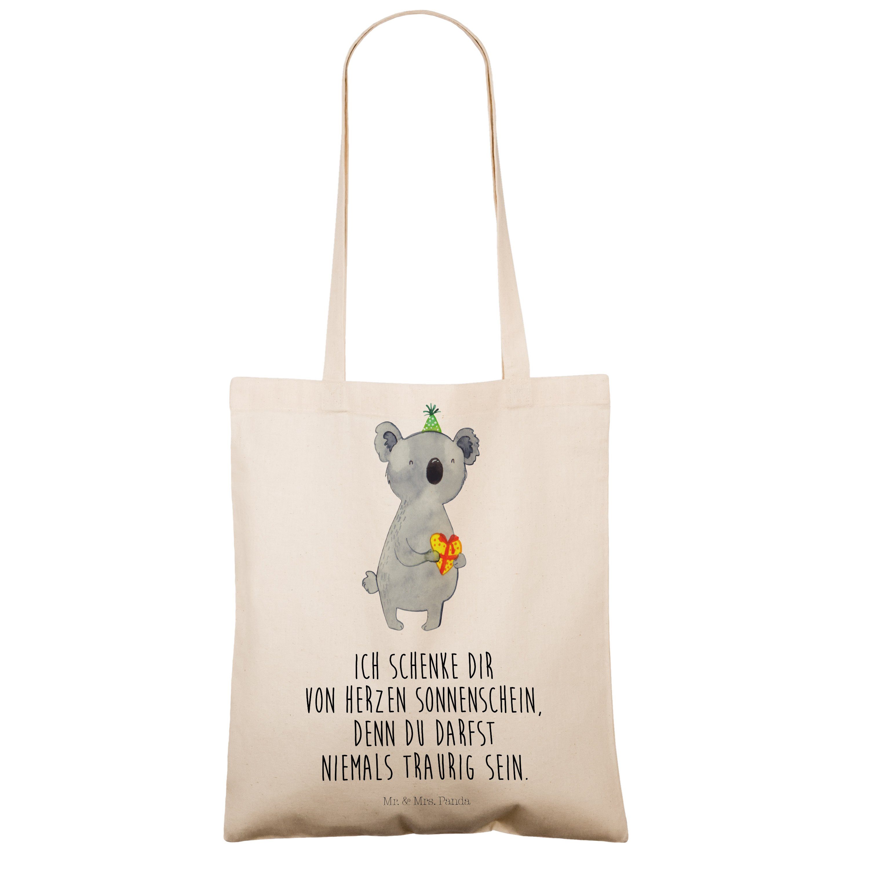 Mr. & Mrs. (1-tlg) Beuteltasche, Koala Transparent - Geschenk - Tragetasche Panda Geburtst Einkaufstasche