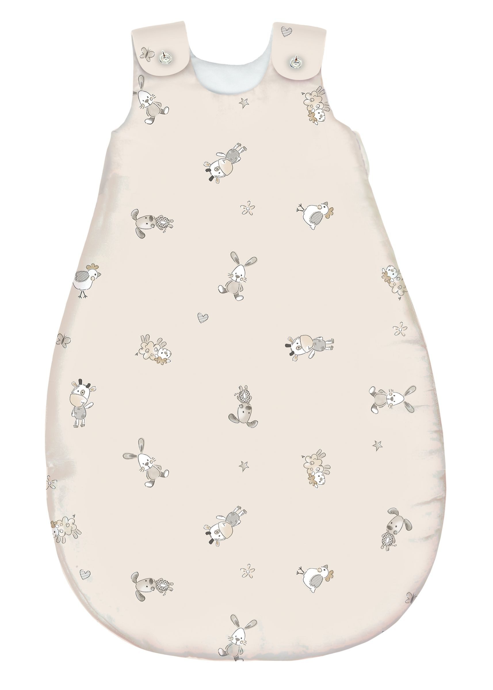 Kinderhaus Blaubaer Babyschlafsack Ganzjahresschlafsack Tencel™ Lyocell Top, warmer Winterschlafsack waschbar ärmellos atmungsaktiv Inkl.
