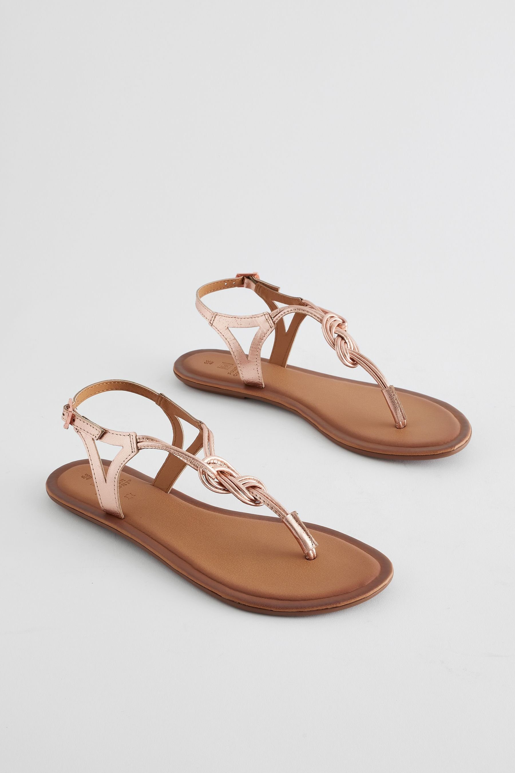 Next Forever Comfort® Slingbacks aus Leder mit Knoten Slingsandale (1-tlg) günstig online kaufen