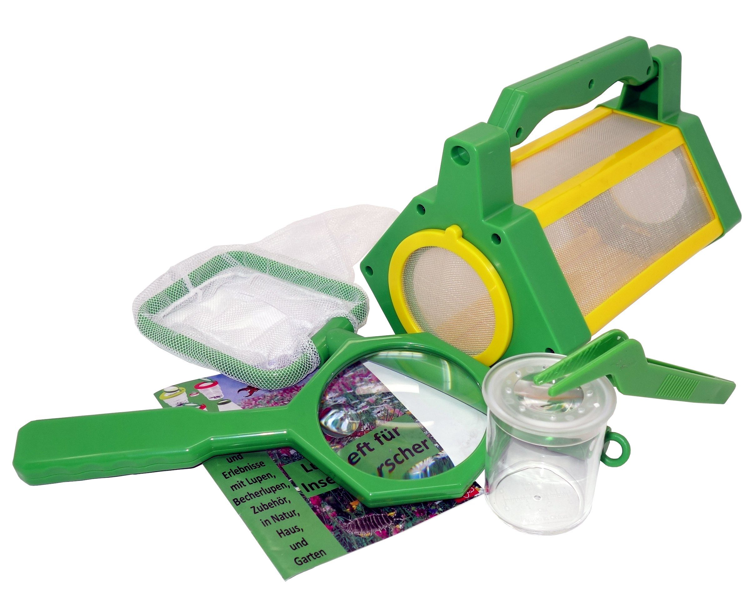 Experimentierkasten Insektenbox mit und Kescher Edu-Toys Pinzette, Lupe BL033 Insektenbeobachtungset, (1-tlg),