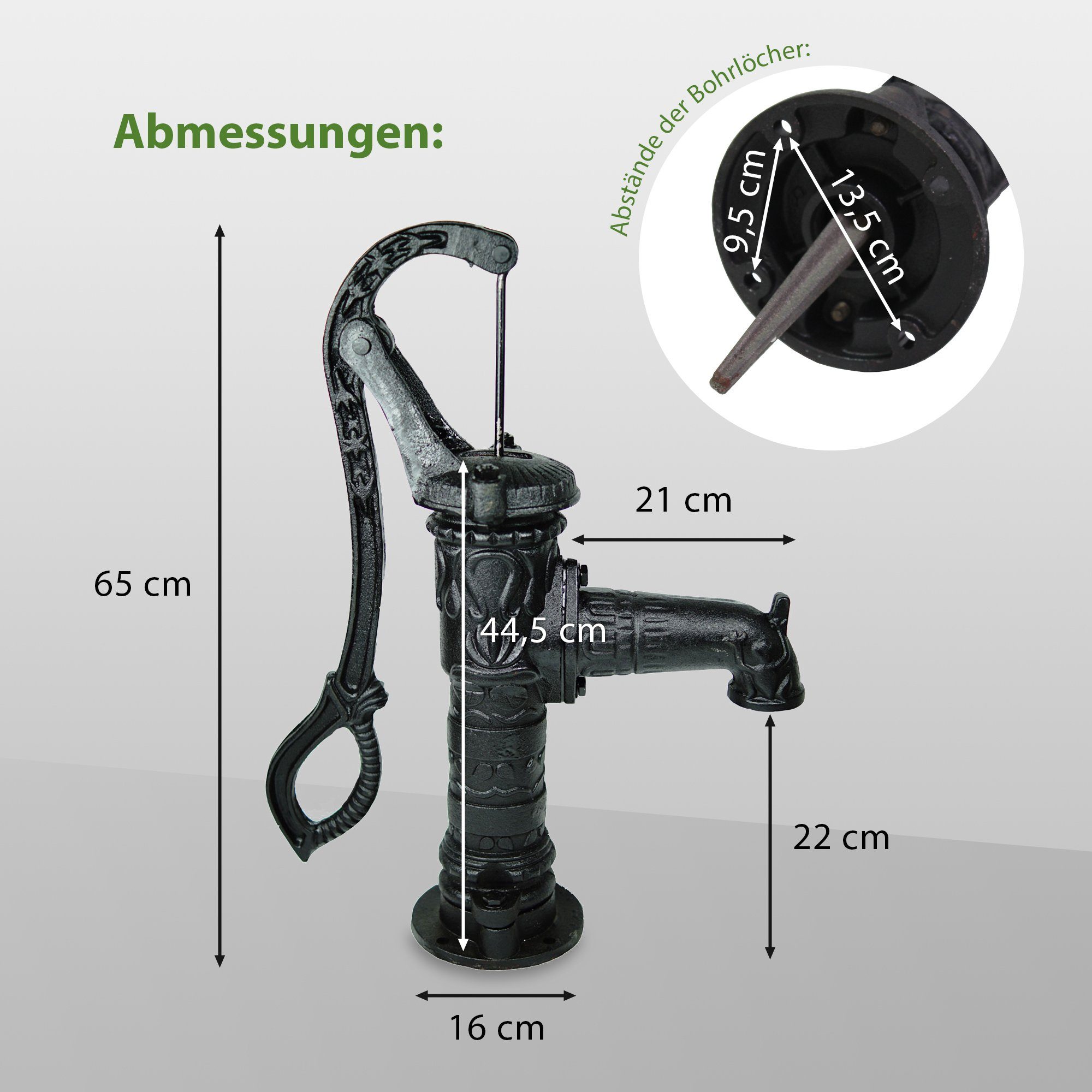 TRUTZHOLM Wasserpumpe Antik Schwengelpumpe Gartenpumpe Handschwengelpumpe H günstig online kaufen