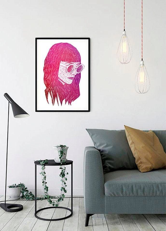 Komar (1 Wohnzimmer Schlafzimmer, Poster Pink, Grid Kinderzimmer, Porträts St),