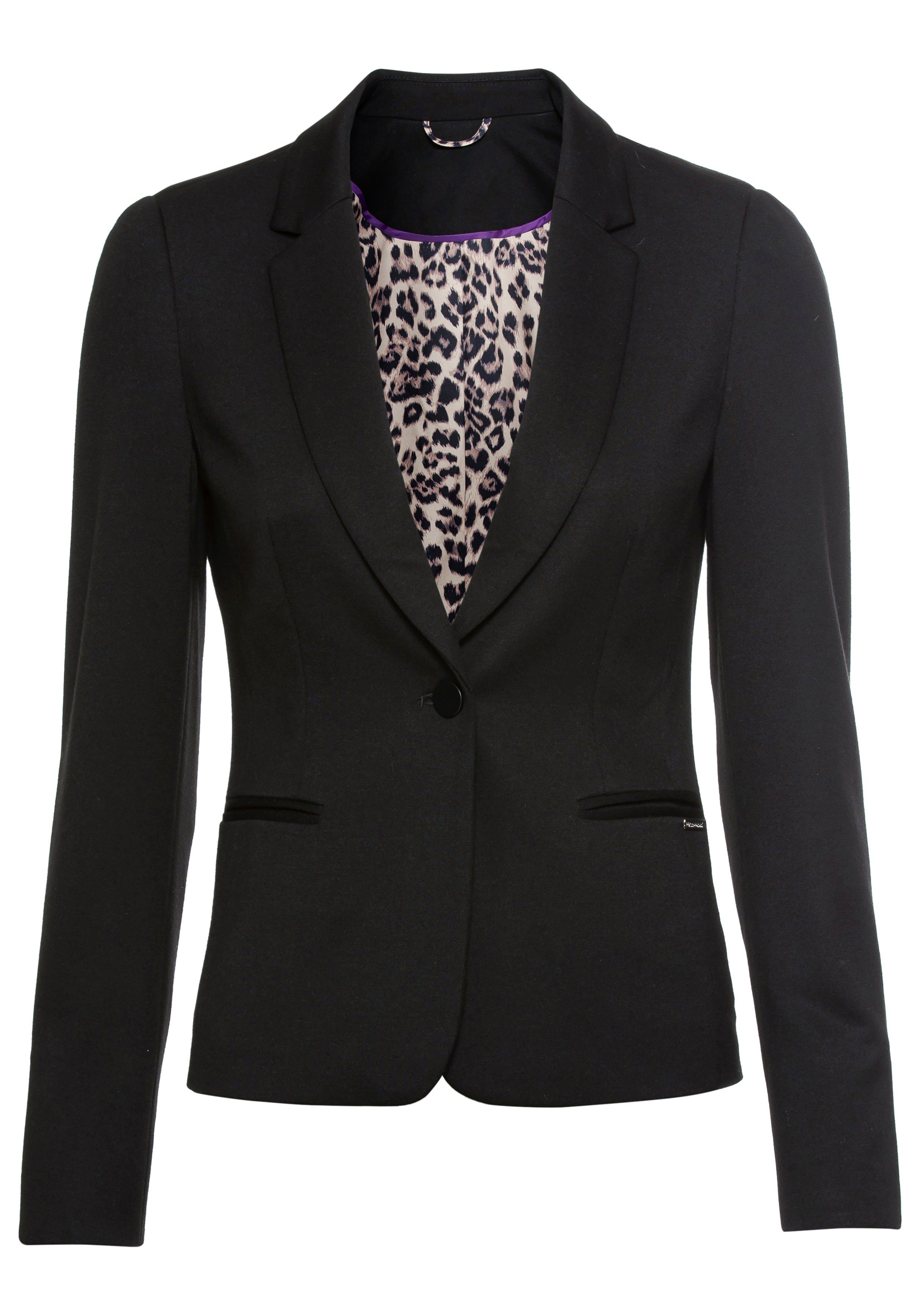 Bruno Banani Kurzblazer Leoprint-Futter - NEUE FARBEN. Reduzierter Preis € 69,99. Unverbindliche Preisempfehlung € 99,99, (€ 69,99 pro 1 Stk)