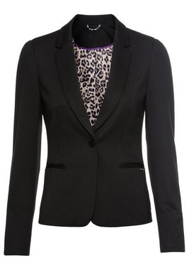 Bruno Banani Jerseyblazer Leoprint-Futter