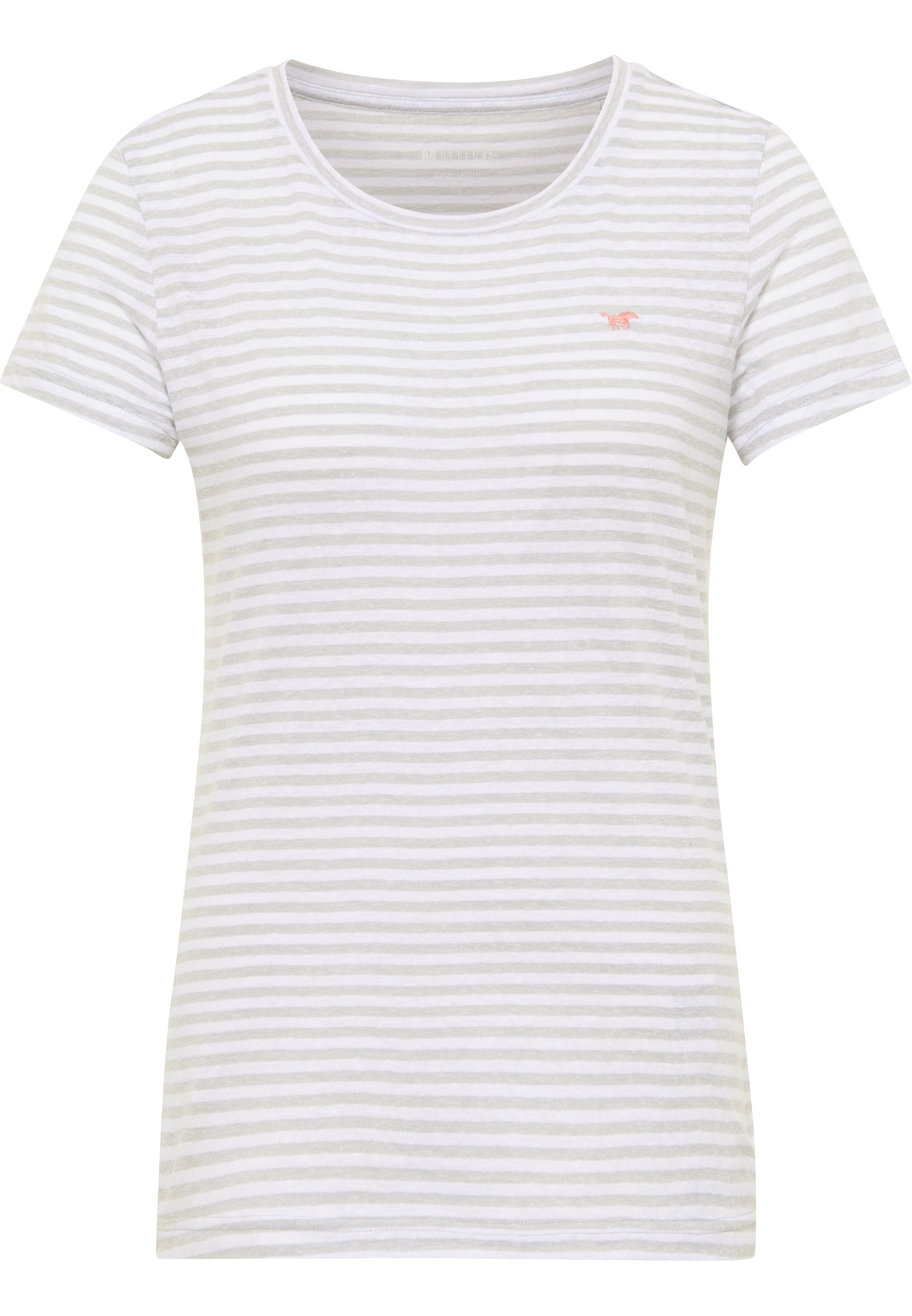 Alexia MUSTANG C Stripe grau-weiß T-Shirt